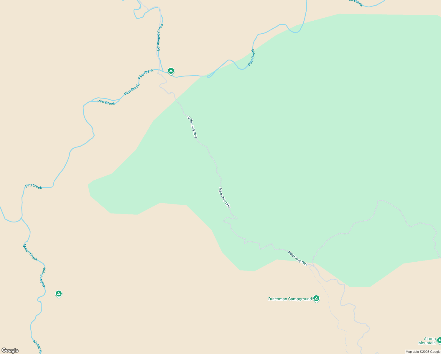 map of restaurants, bars, coffee shops, grocery stores, and more near Miller Jeep OHV in Ventura County