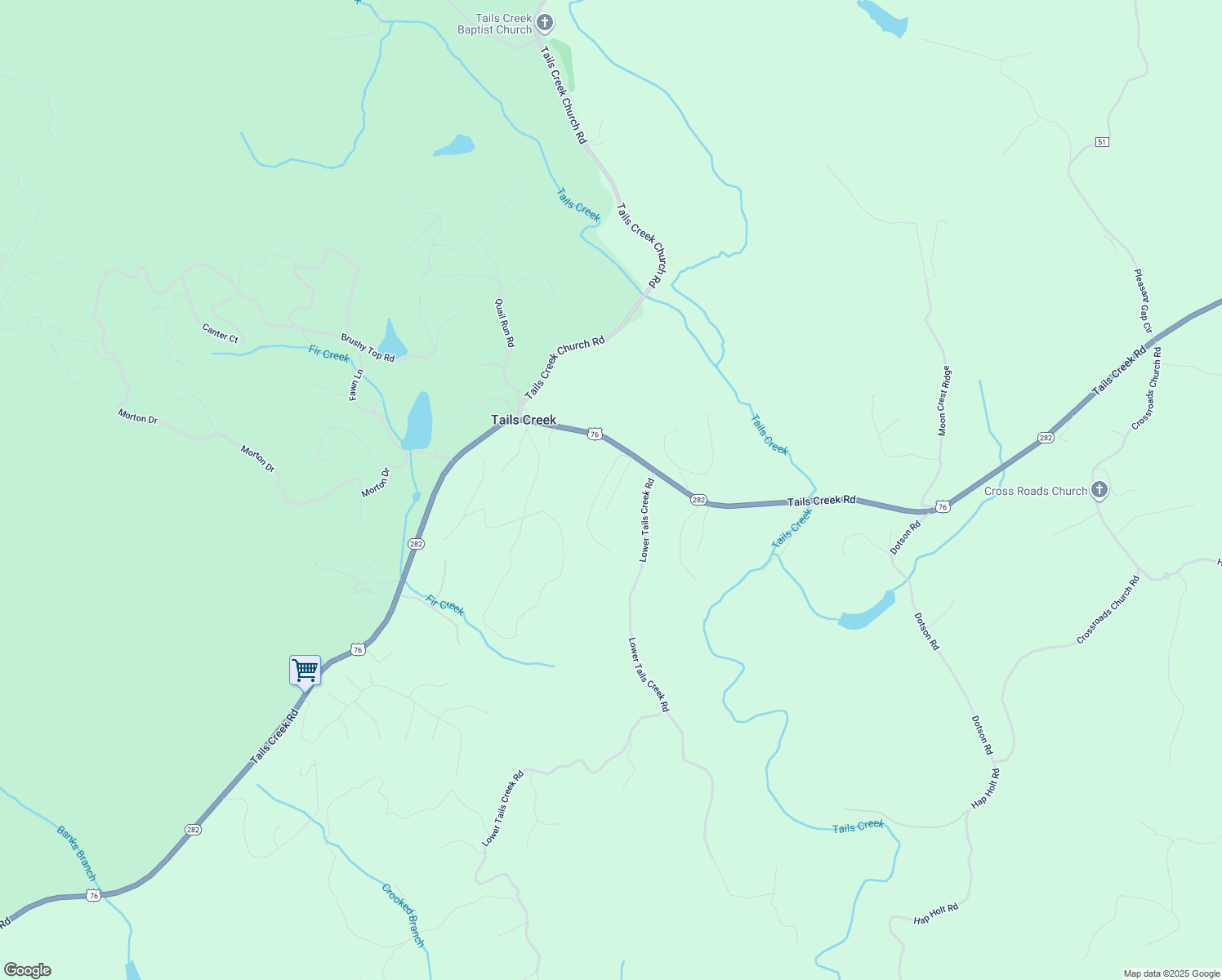 map of restaurants, bars, coffee shops, grocery stores, and more near 2-20 Katie Lane in Ellijay