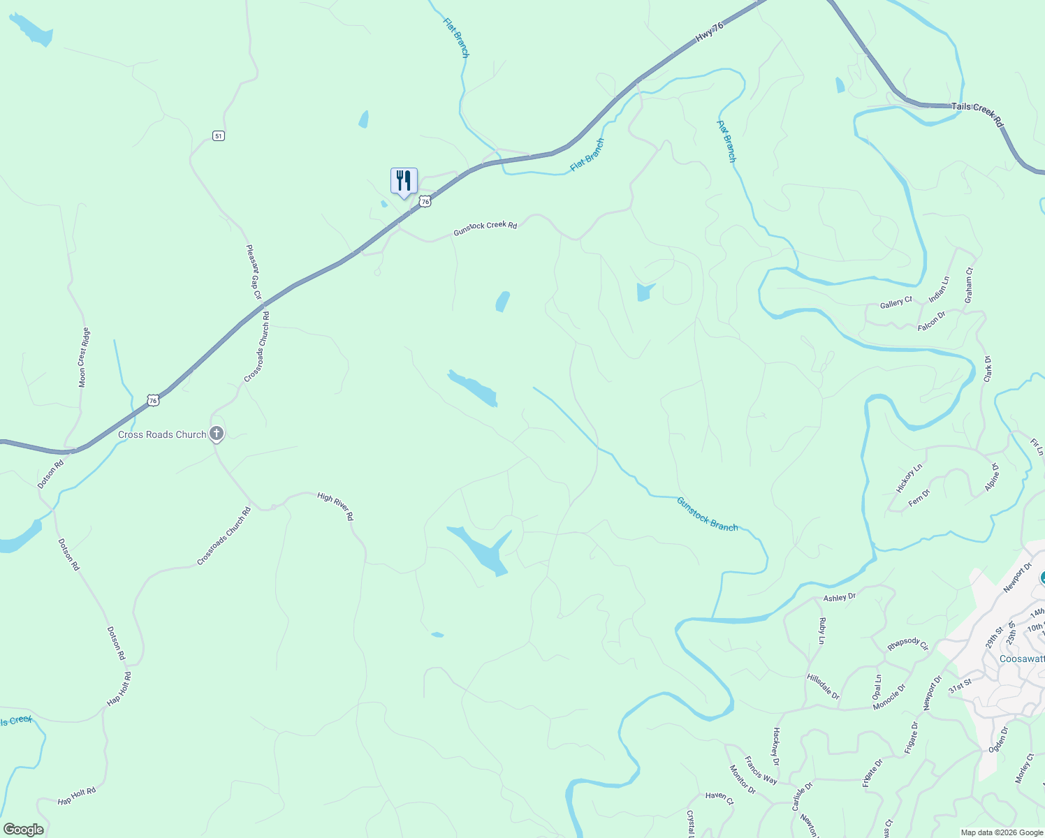 map of restaurants, bars, coffee shops, grocery stores, and more near in Ellijay