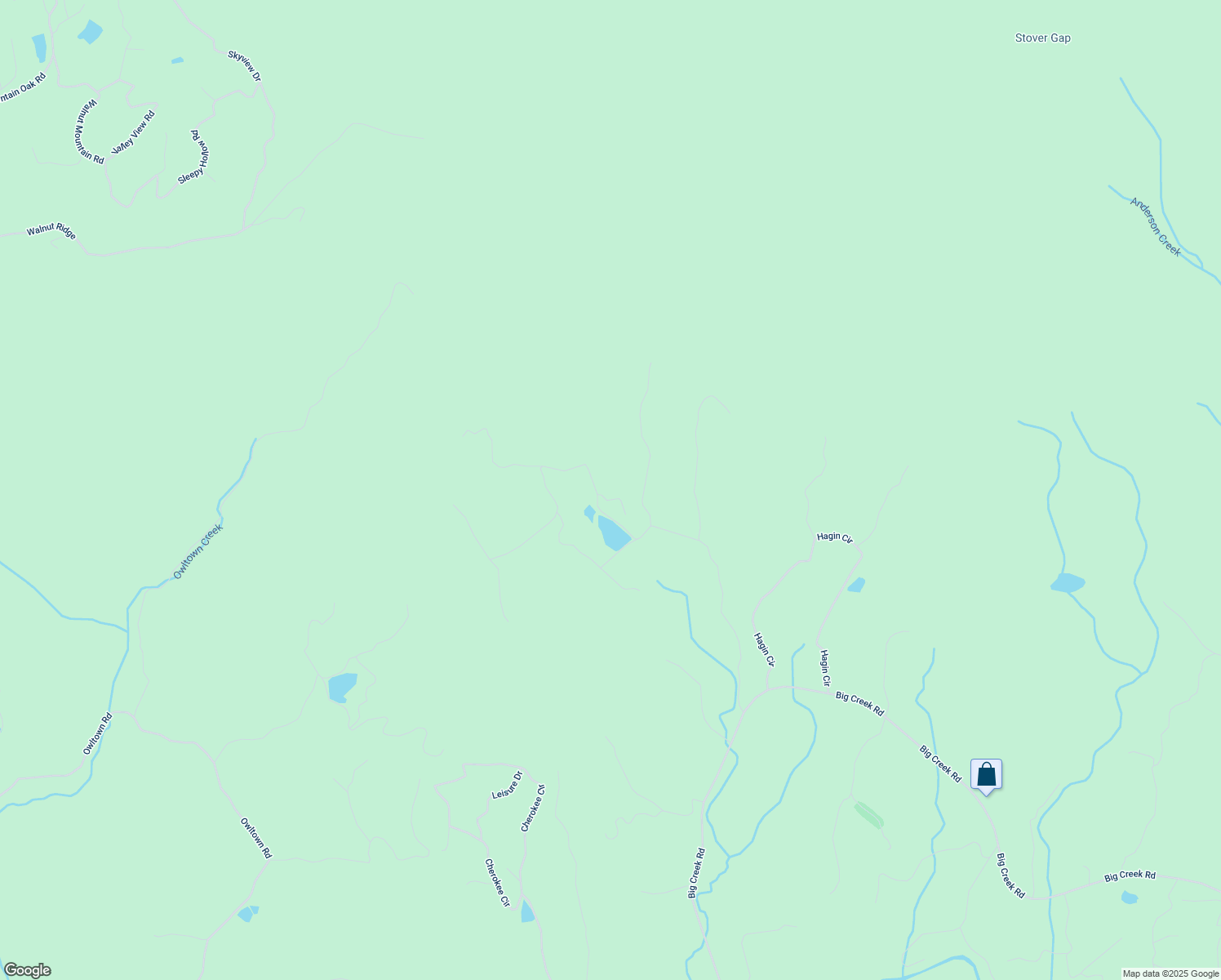 map of restaurants, bars, coffee shops, grocery stores, and more near 239 Spring Lake Trail in Ellijay
