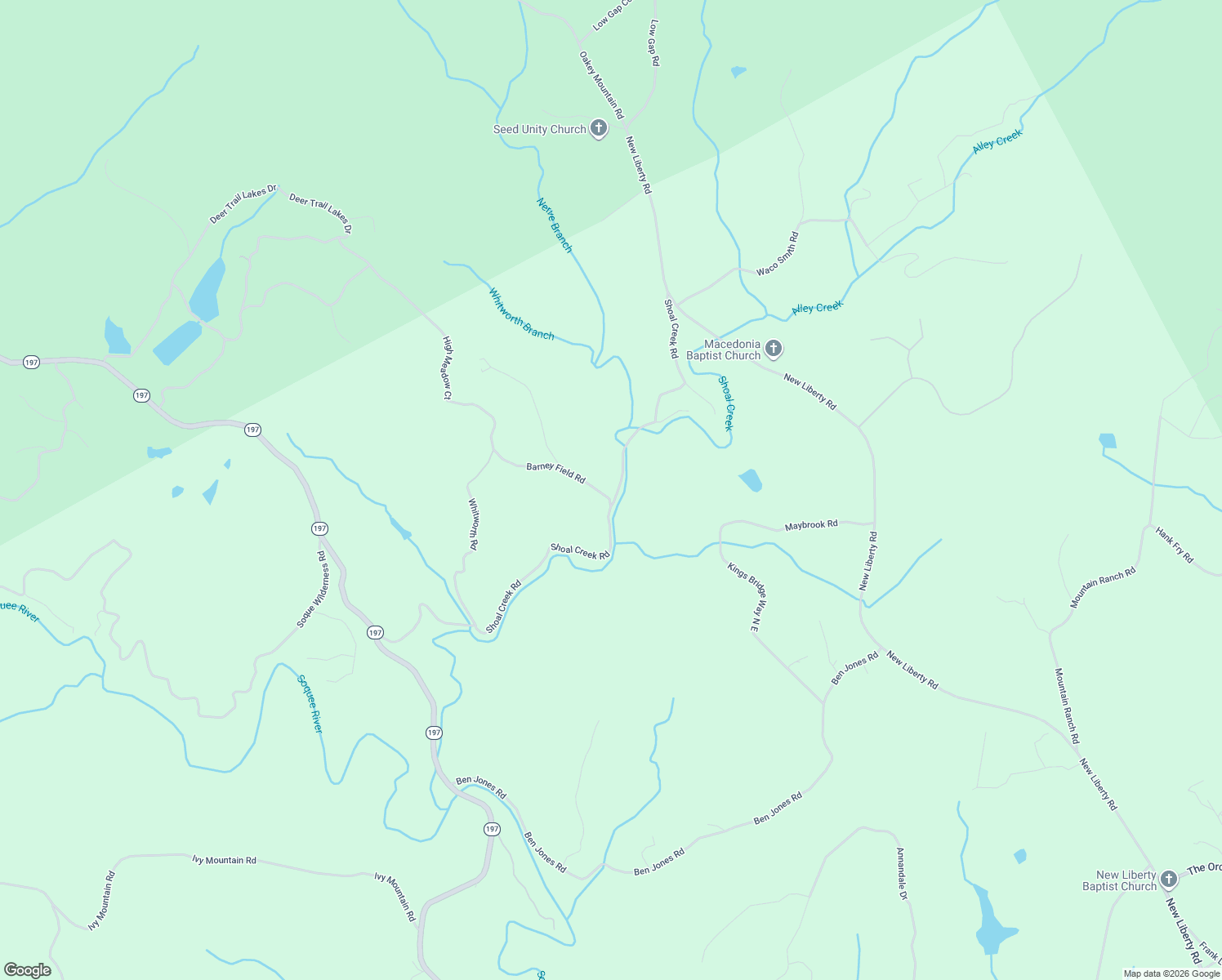 map of restaurants, bars, coffee shops, grocery stores, and more near 331 Barney Field Road in Clarkesville