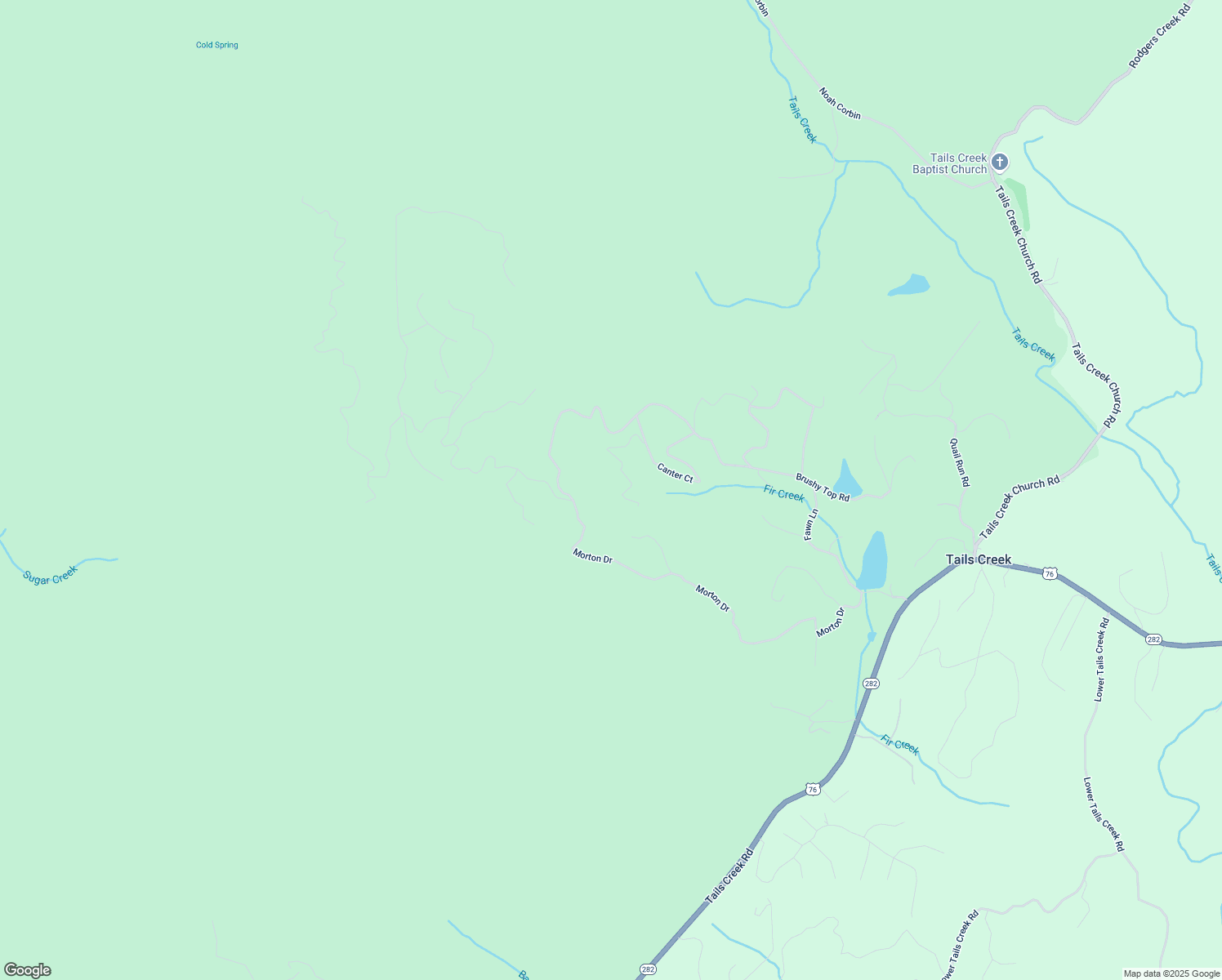 map of restaurants, bars, coffee shops, grocery stores, and more near 338 Canter Court in Ellijay