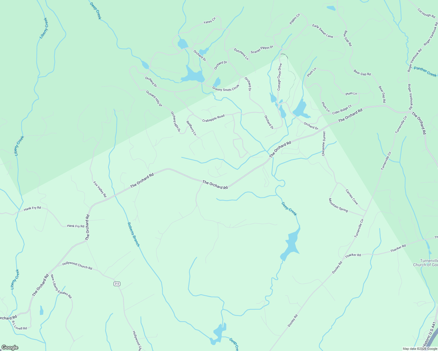 map of restaurants, bars, coffee shops, grocery stores, and more near Northern Spy Drive in Habersham County