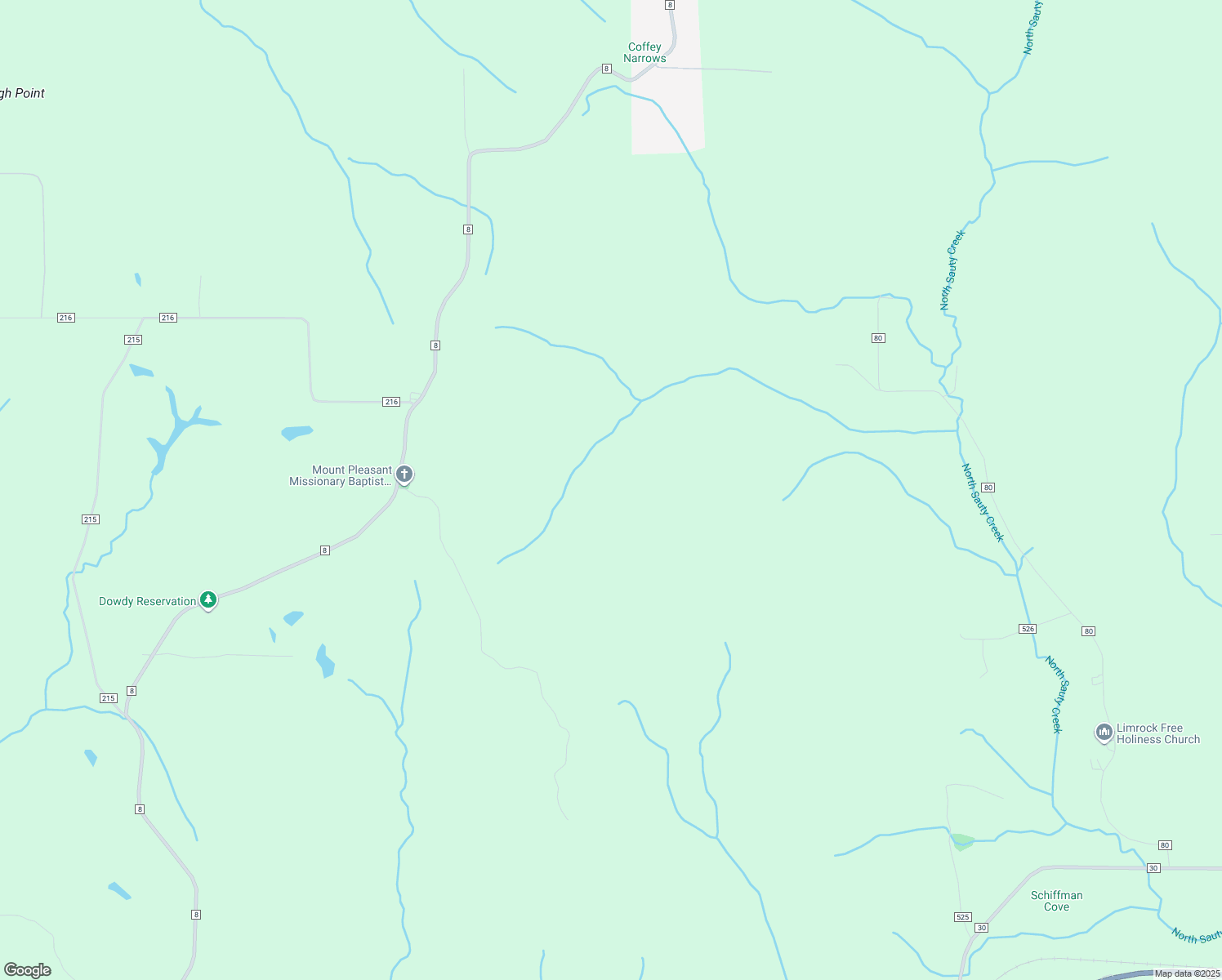 map of restaurants, bars, coffee shops, grocery stores, and more near in Woodville