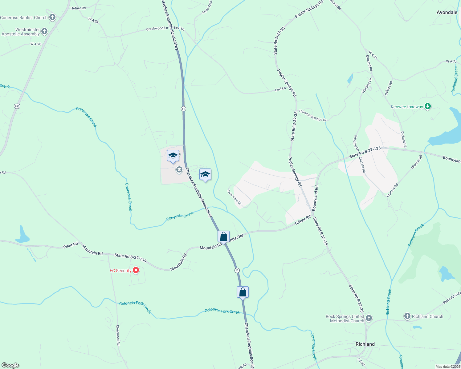map of restaurants, bars, coffee shops, grocery stores, and more near 464 Twin View Drive in Westminster