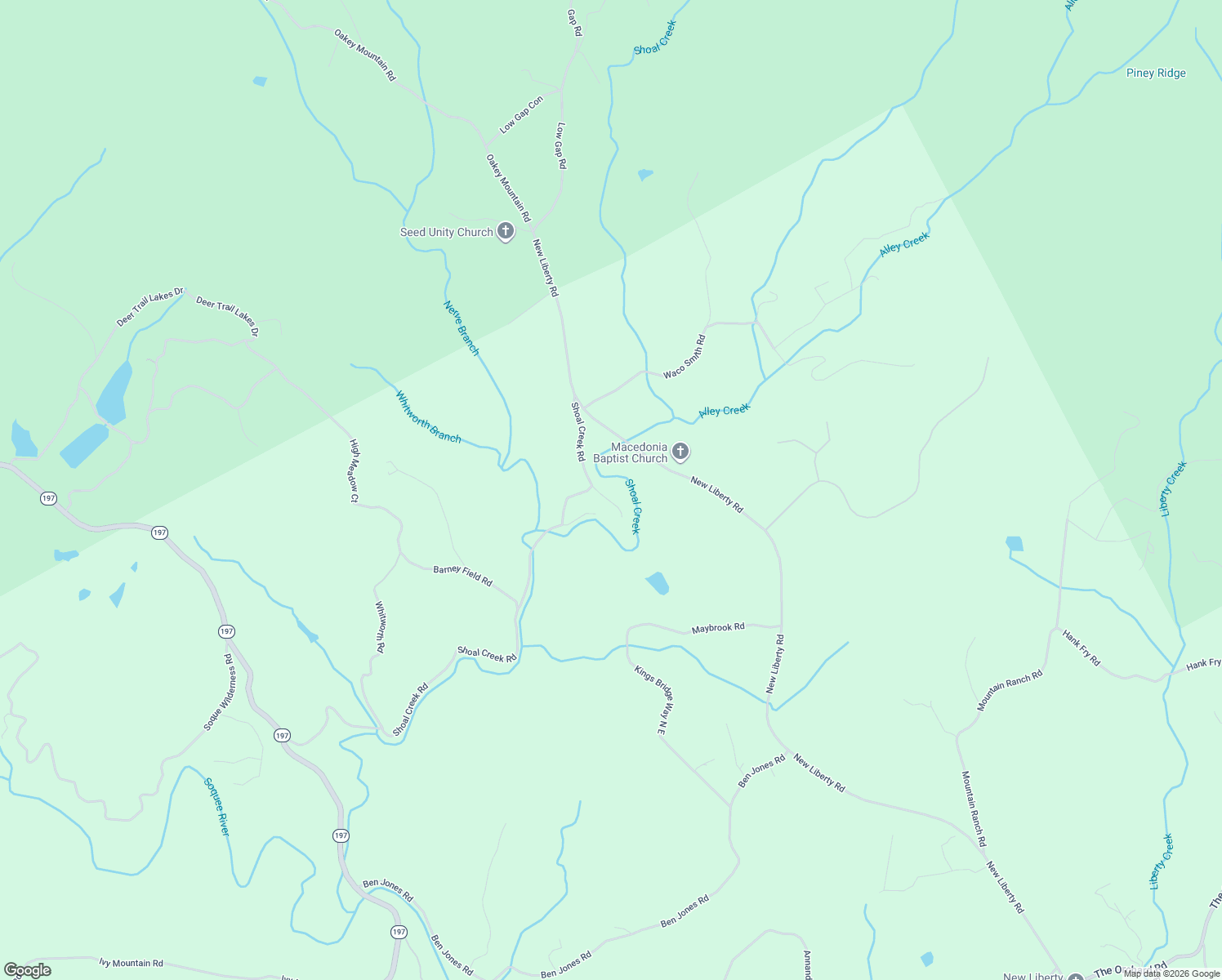 map of restaurants, bars, coffee shops, grocery stores, and more near 245-253 Blue Jay Road in Clarkesville