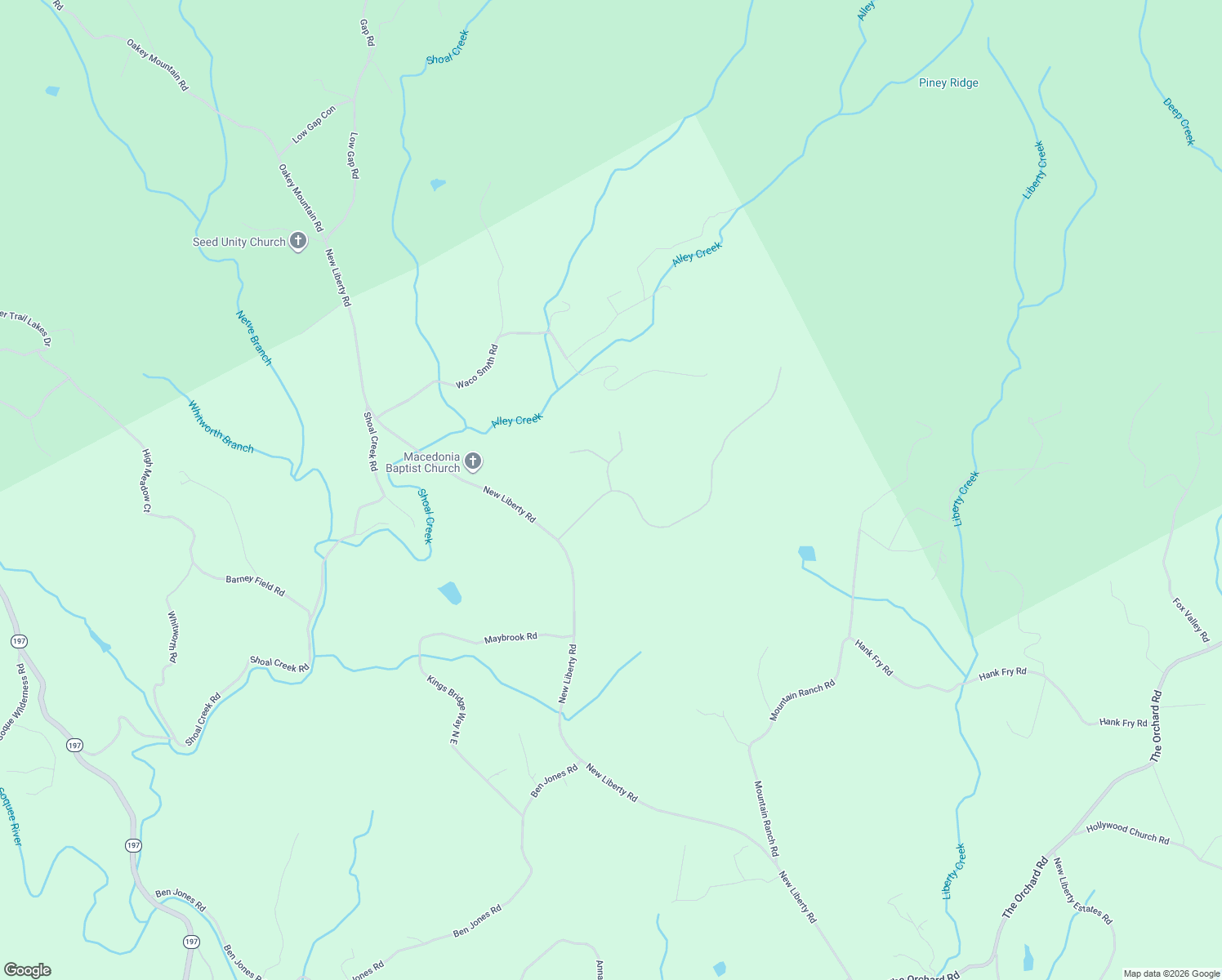 map of restaurants, bars, coffee shops, grocery stores, and more near 270 Mountain Springs Drive in Clarkesville