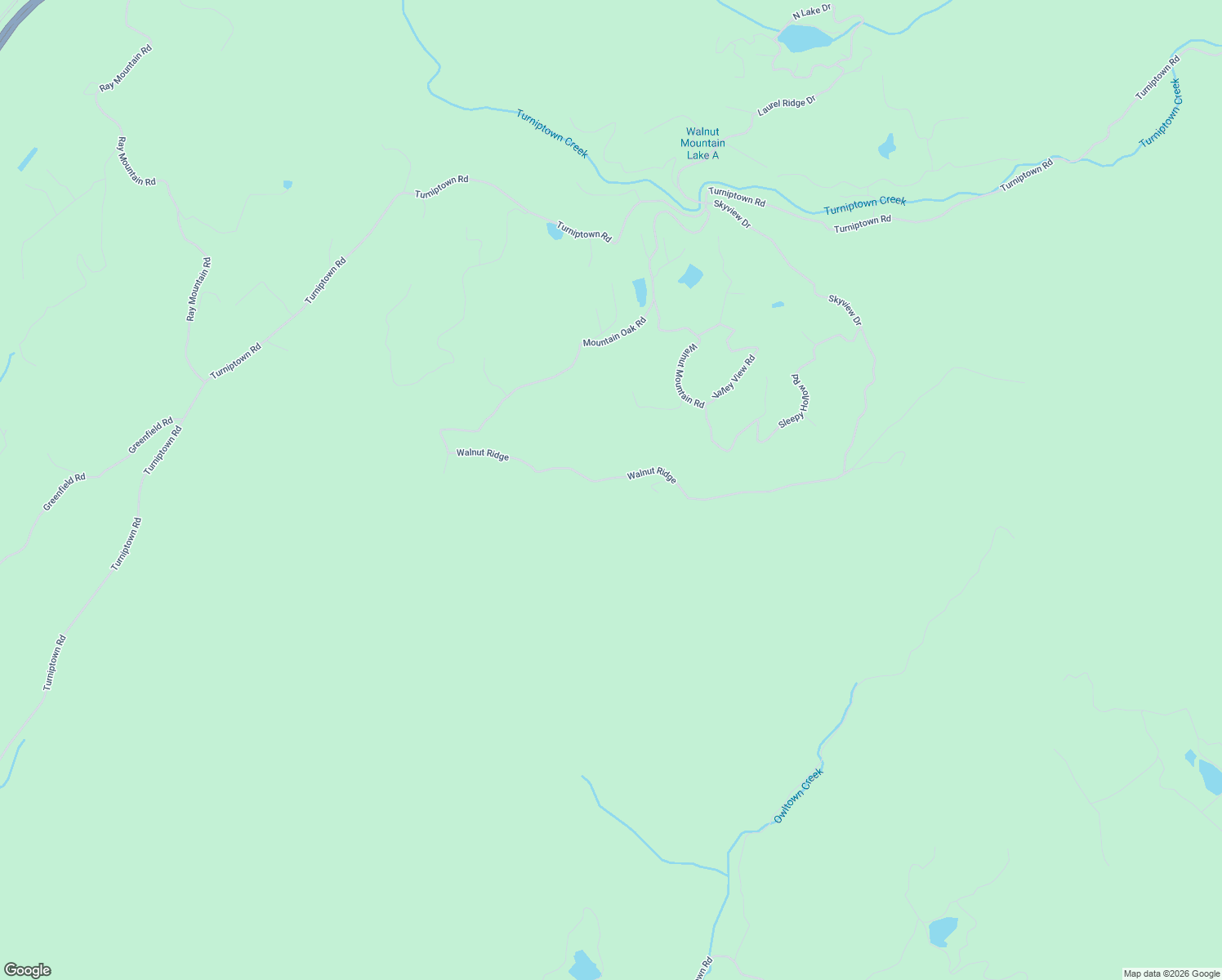 map of restaurants, bars, coffee shops, grocery stores, and more near 440 Walnut Ridge in Ellijay