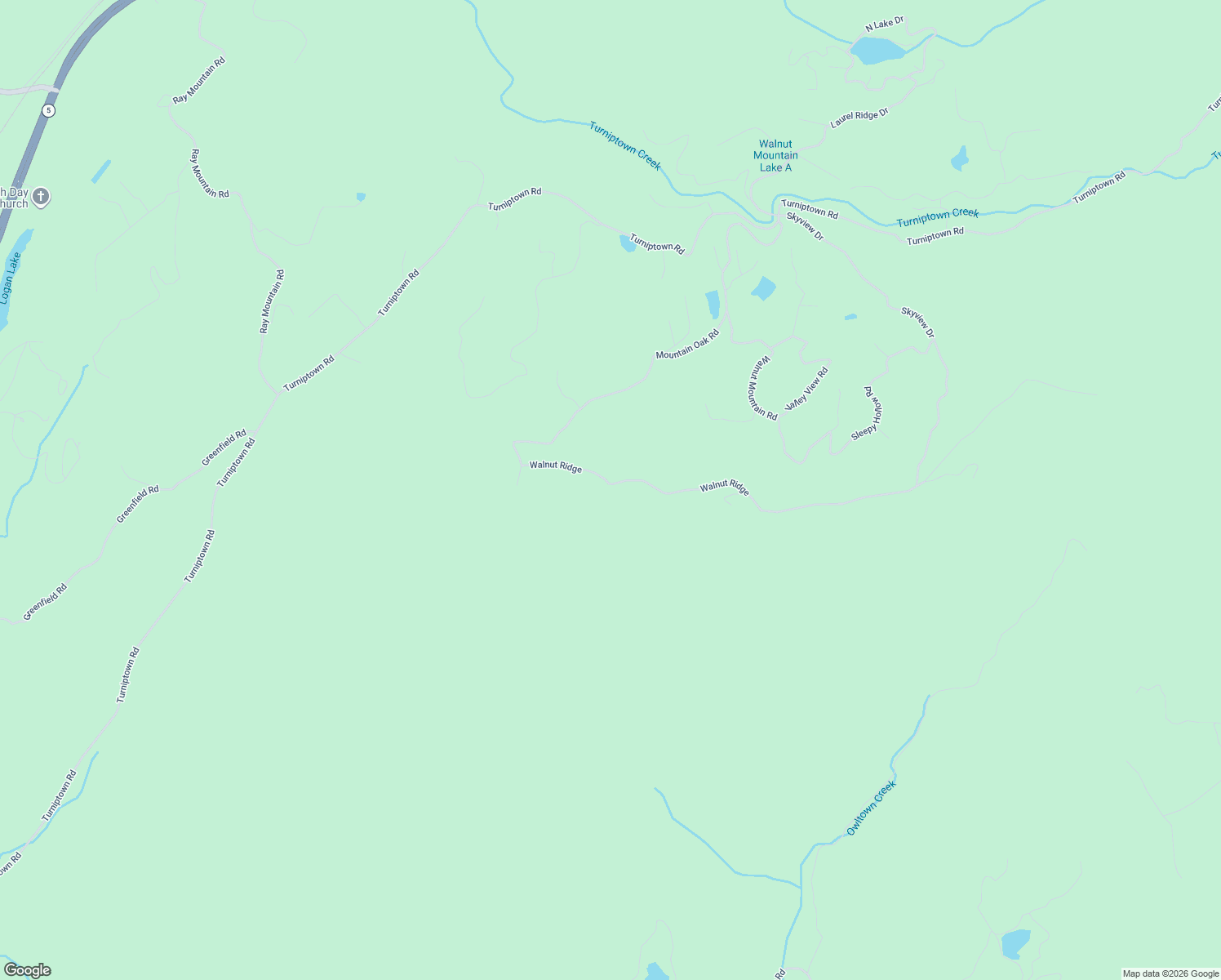 map of restaurants, bars, coffee shops, grocery stores, and more near 440 Walnut Ridge in Ellijay