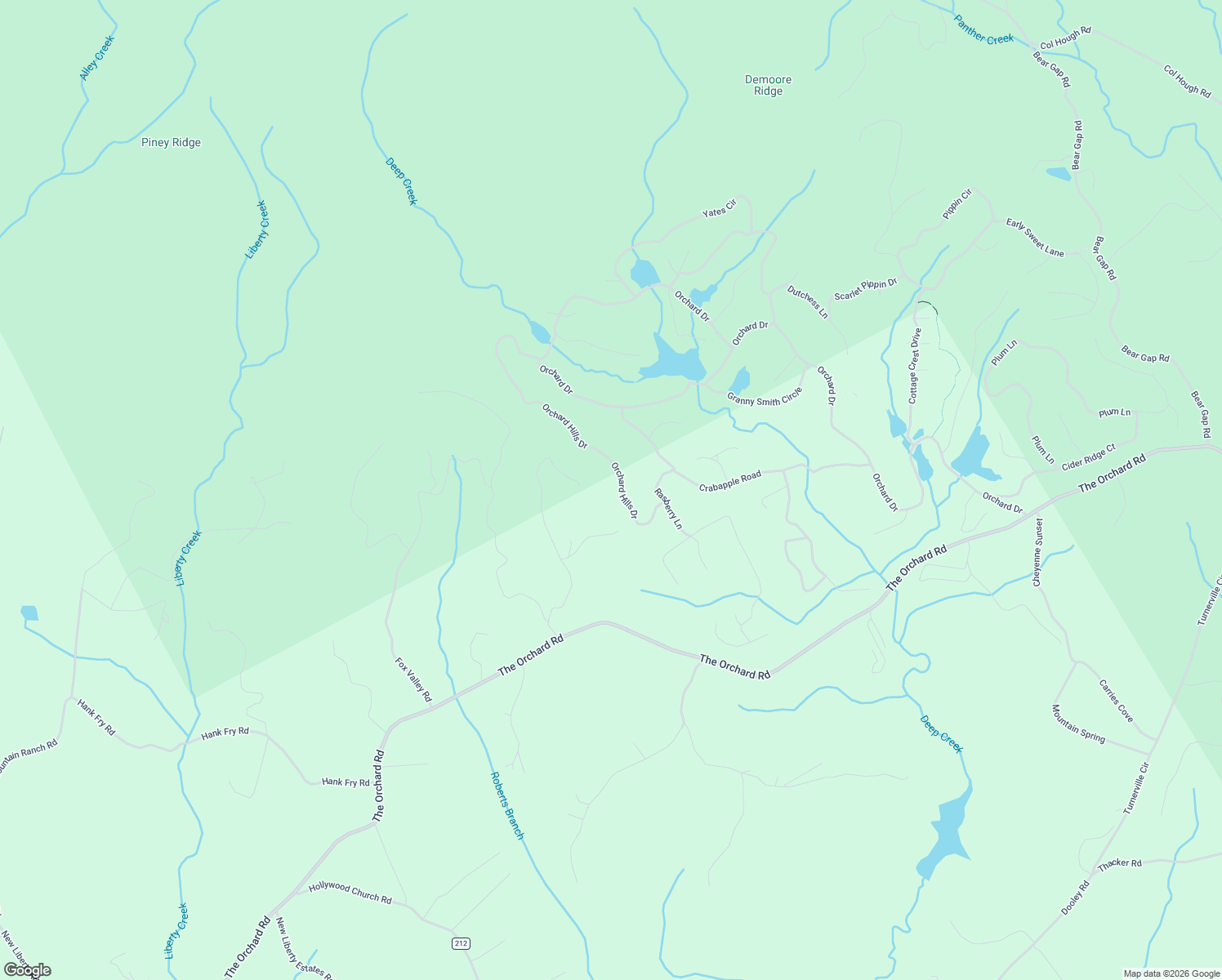 map of restaurants, bars, coffee shops, grocery stores, and more near 565 Currahee Drive in Clarkesville