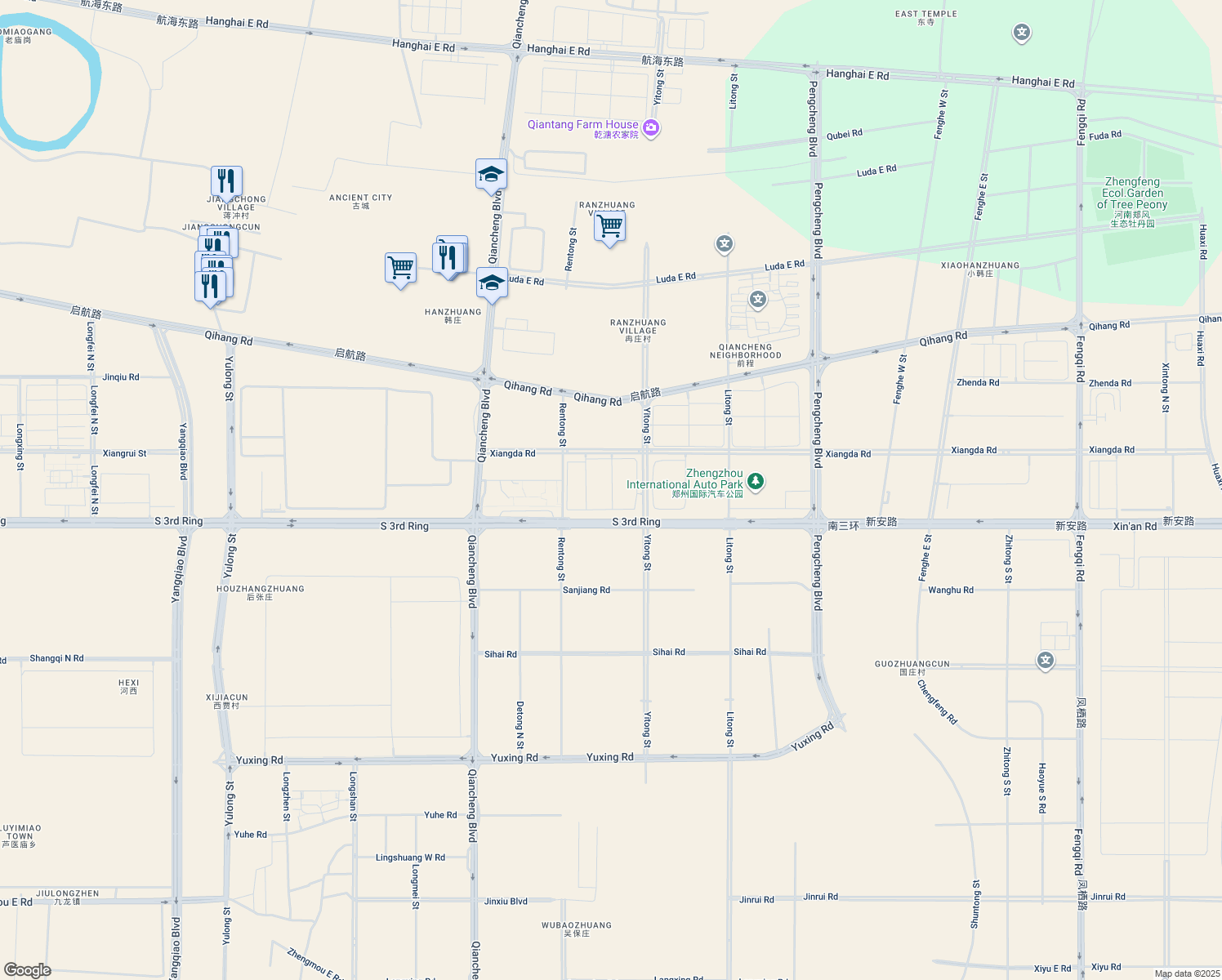 map of restaurants, bars, coffee shops, grocery stores, and more near in 