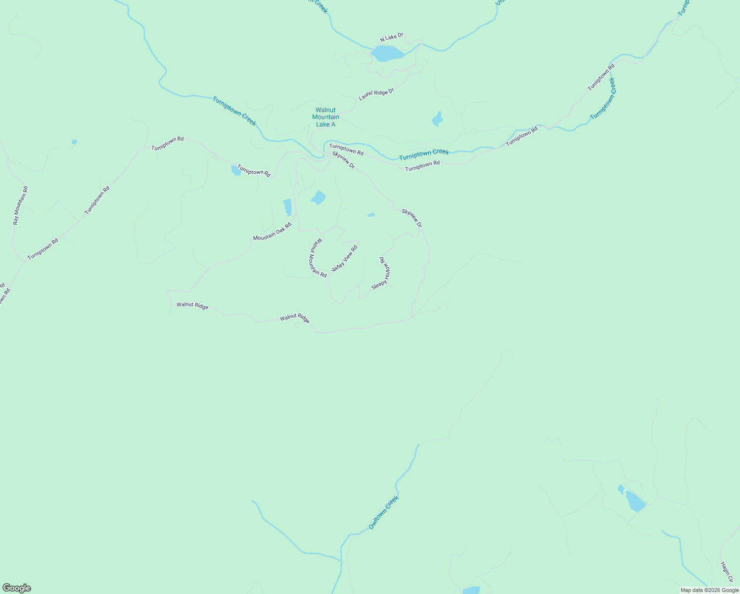 map of restaurants, bars, coffee shops, grocery stores, and more near Skyview Dr in Ellijay