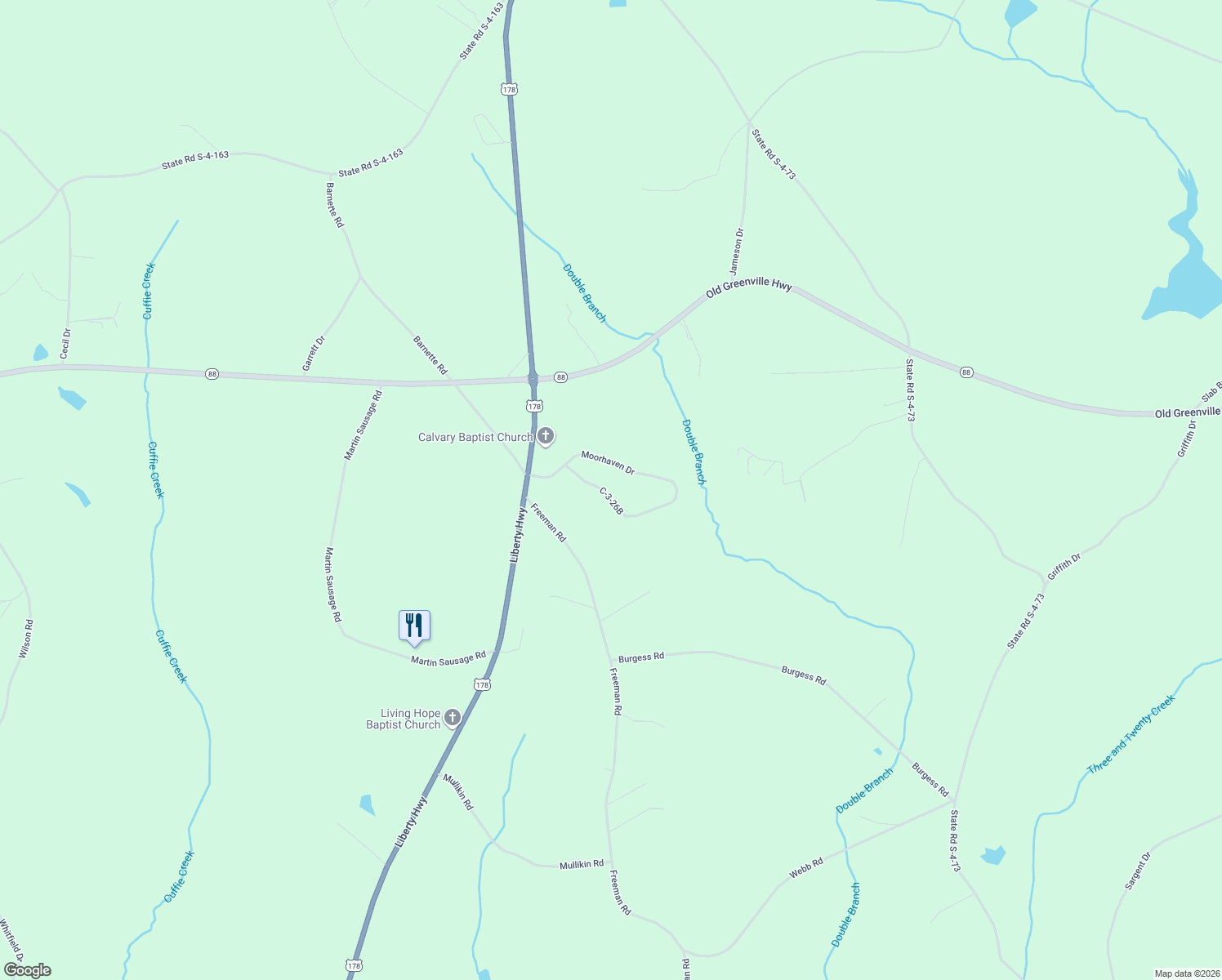 map of restaurants, bars, coffee shops, grocery stores, and more near 111 C-3-26B in Liberty