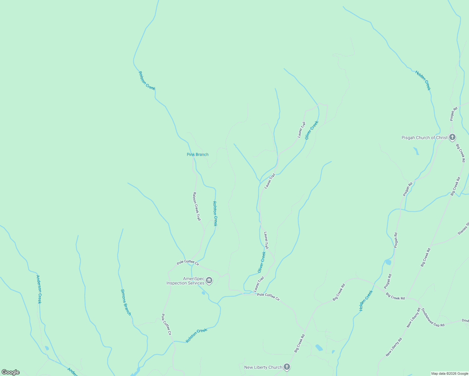 map of restaurants, bars, coffee shops, grocery stores, and more near 1055 Wolfpen Trail in Ellijay
