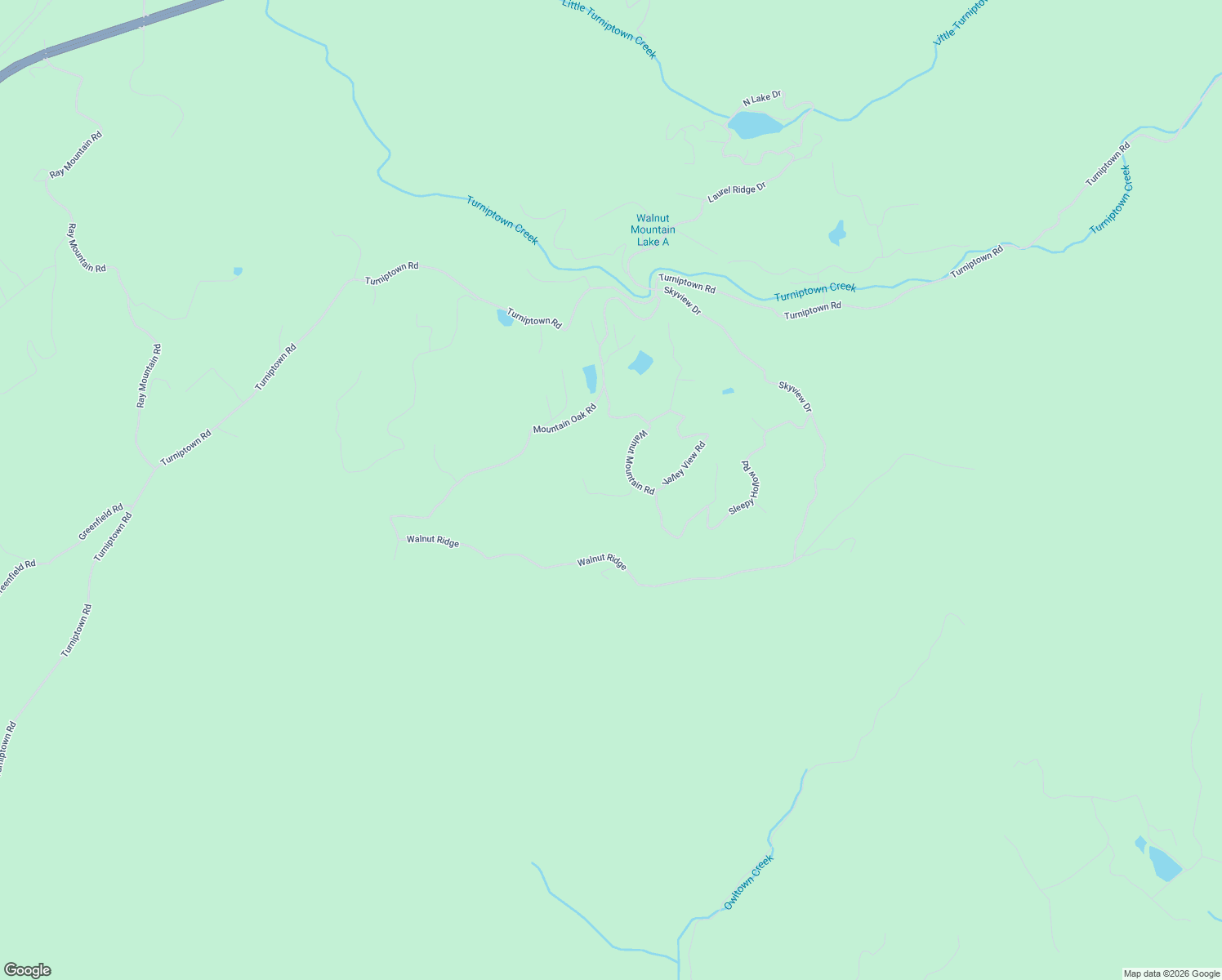 map of restaurants, bars, coffee shops, grocery stores, and more near 90 Mountain View Court in Ellijay