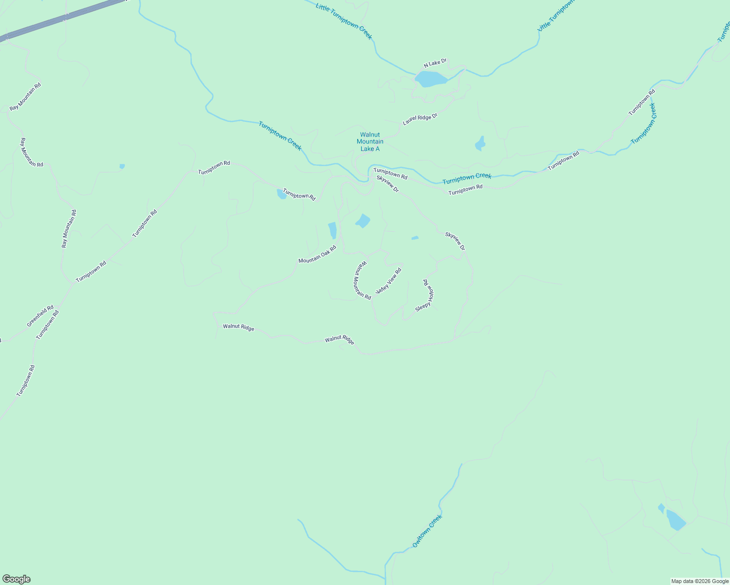 map of restaurants, bars, coffee shops, grocery stores, and more near 415 Walnut Mountain Road in Ellijay