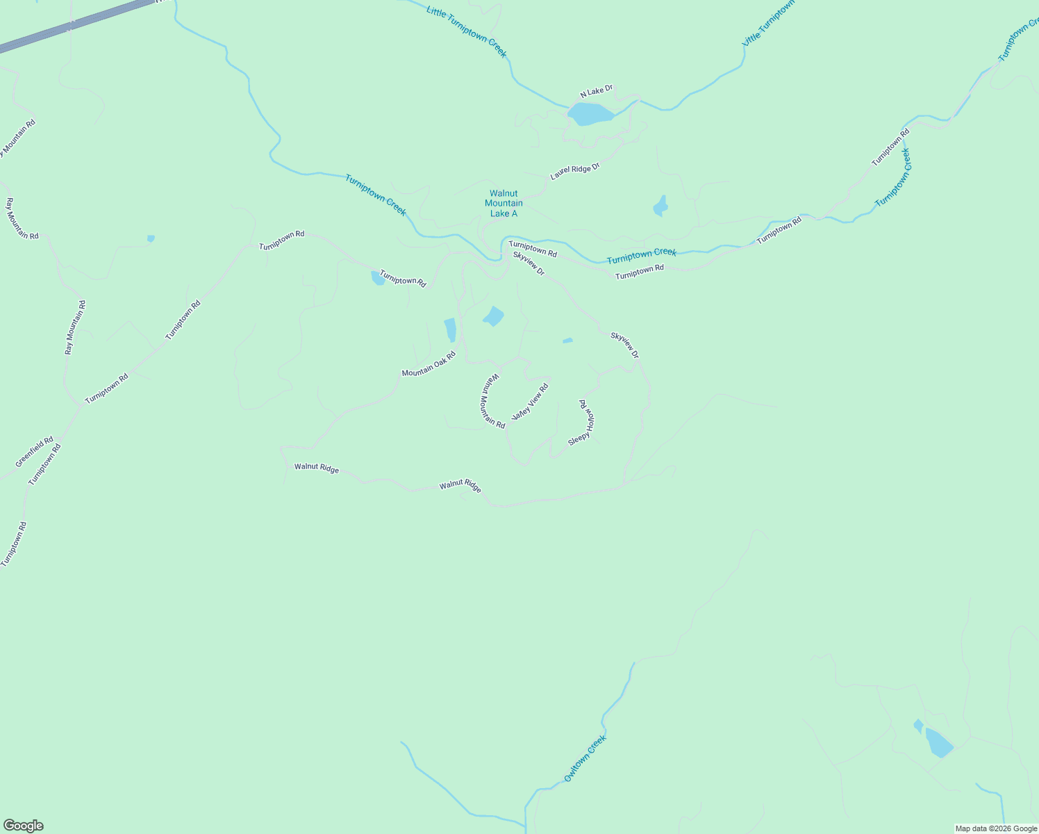 map of restaurants, bars, coffee shops, grocery stores, and more near 78 Valley View Road in Ellijay