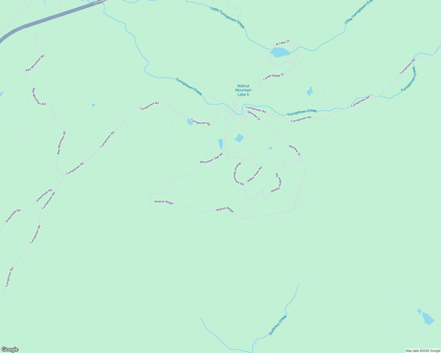 map of restaurants, bars, coffee shops, grocery stores, and more near 240 Mountain View Court in Ellijay