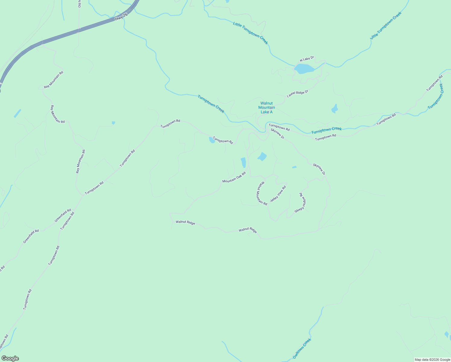 map of restaurants, bars, coffee shops, grocery stores, and more near 758 Mountain Oak Road in Ellijay