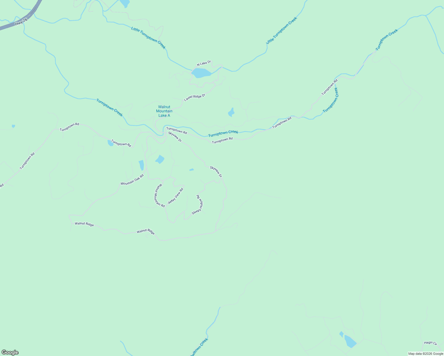map of restaurants, bars, coffee shops, grocery stores, and more near 595 Skyview Drive in Ellijay