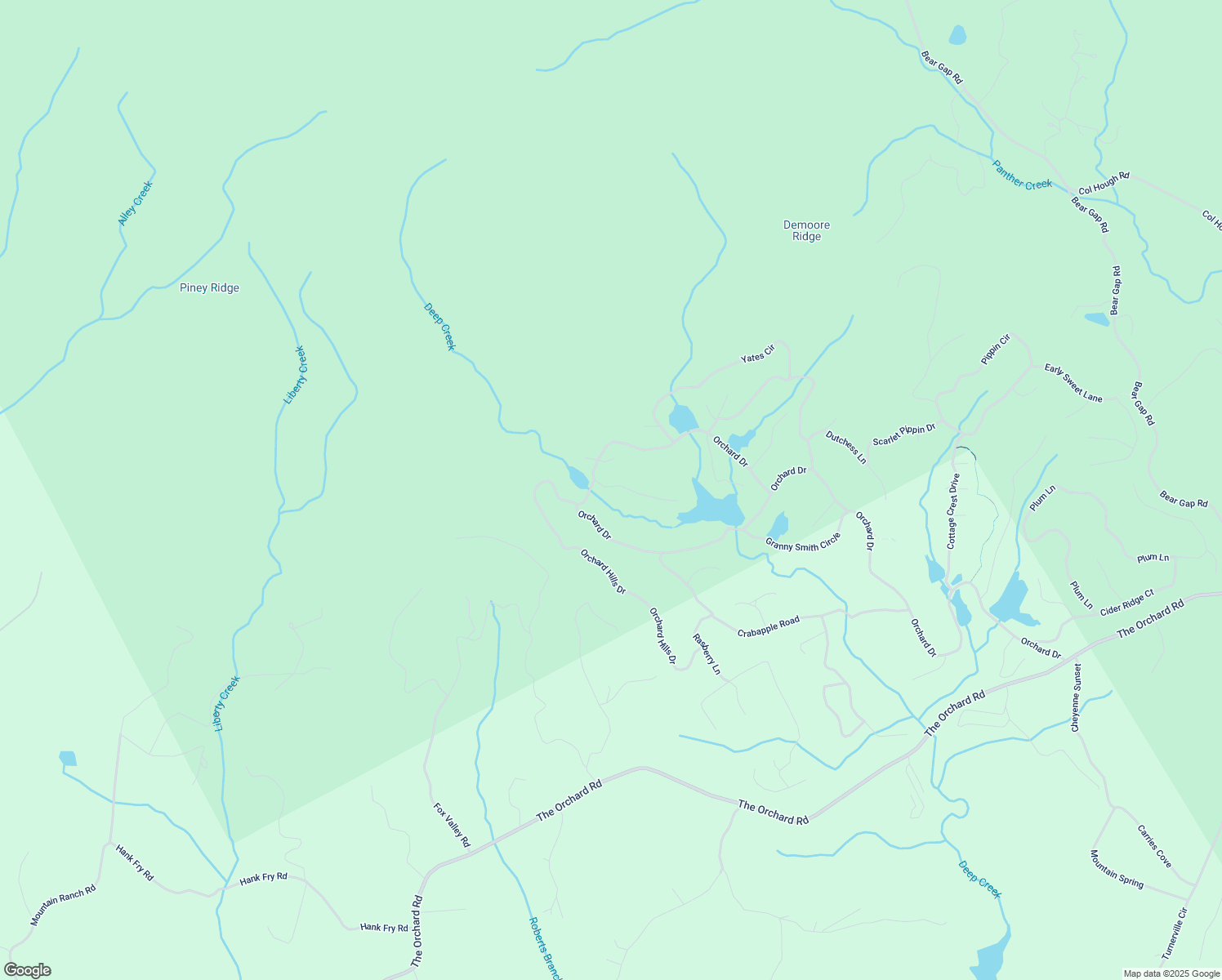 map of restaurants, bars, coffee shops, grocery stores, and more near 226 Orchard Court in Clarkesville
