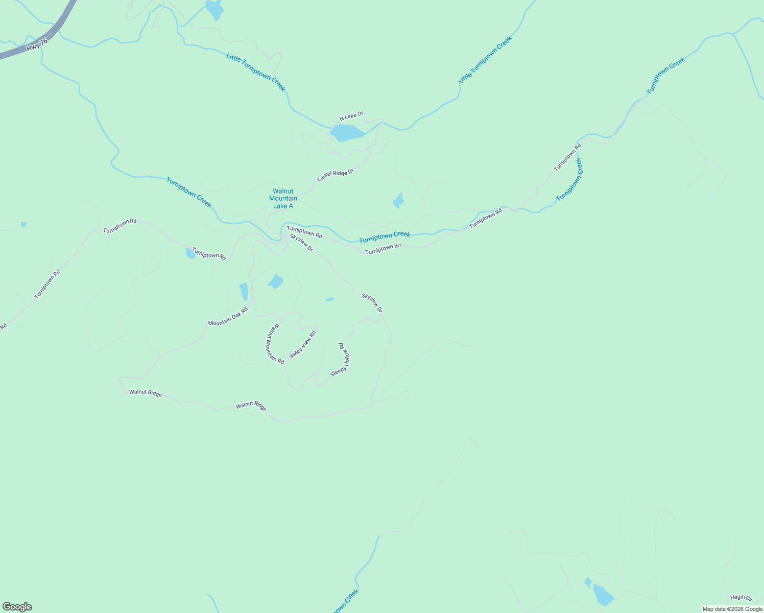 map of restaurants, bars, coffee shops, grocery stores, and more near 595 Skyview Drive in Ellijay