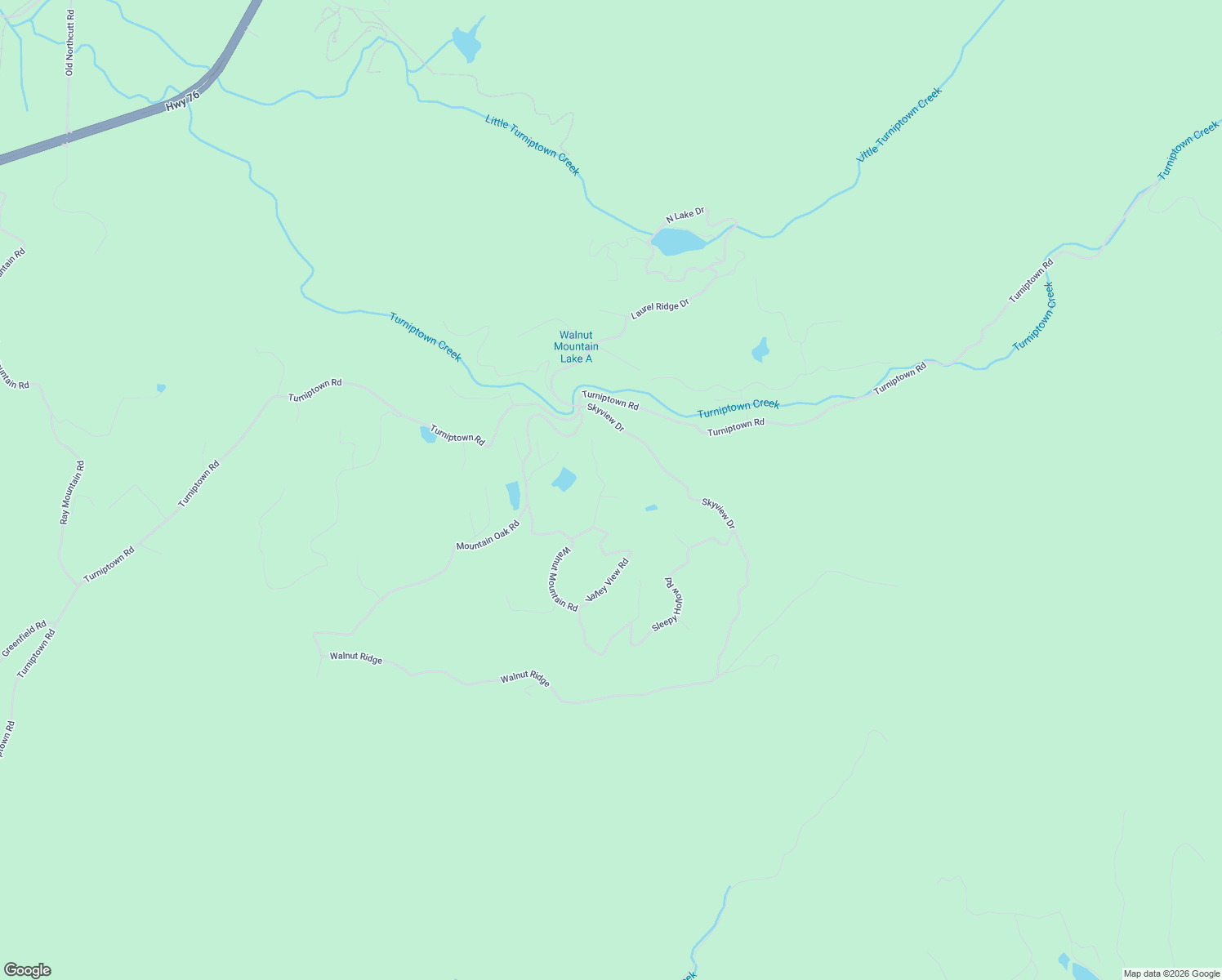 map of restaurants, bars, coffee shops, grocery stores, and more near 188 Pine Ridge Road in Ellijay
