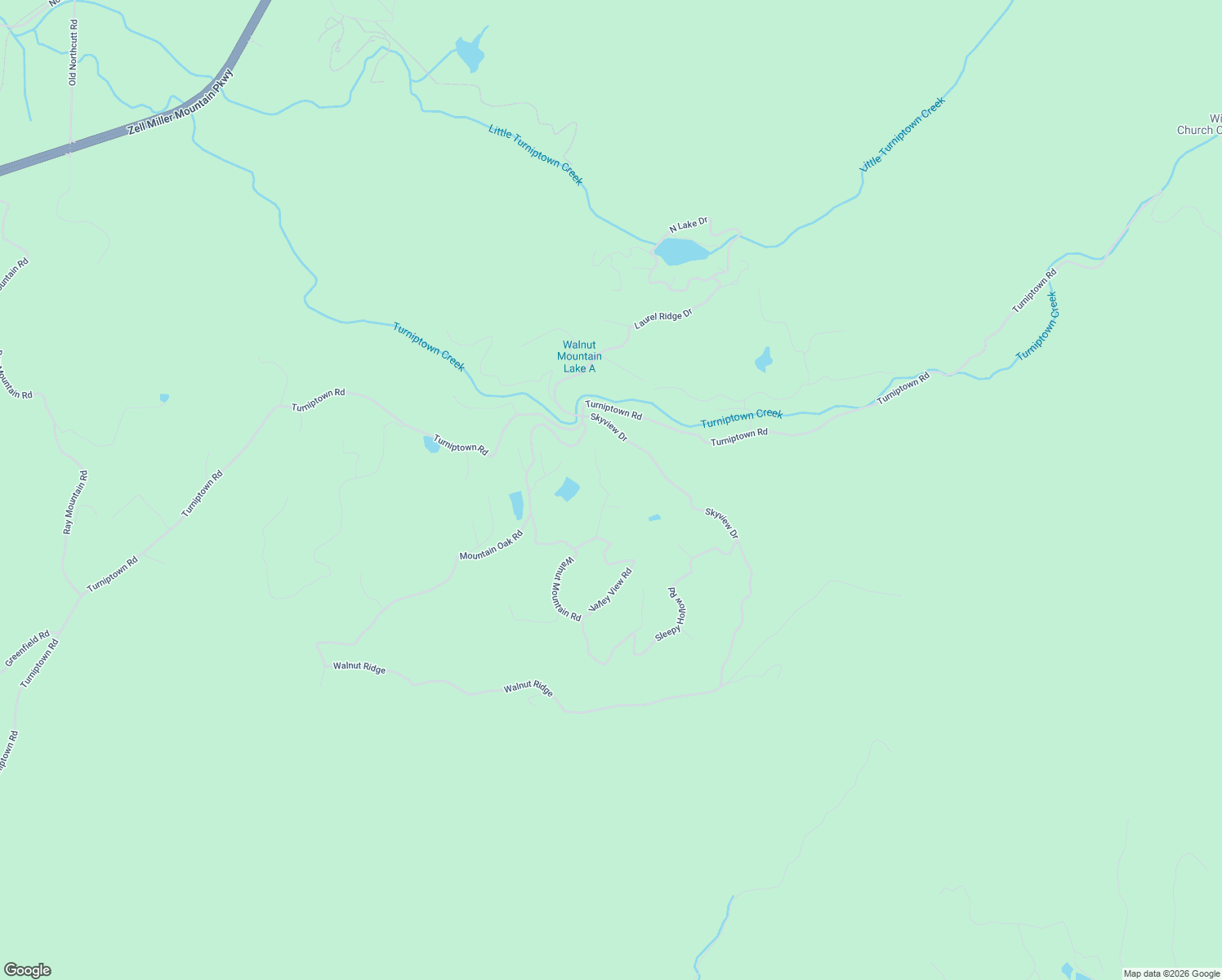 map of restaurants, bars, coffee shops, grocery stores, and more near 169 Pine Ridge Road in Ellijay