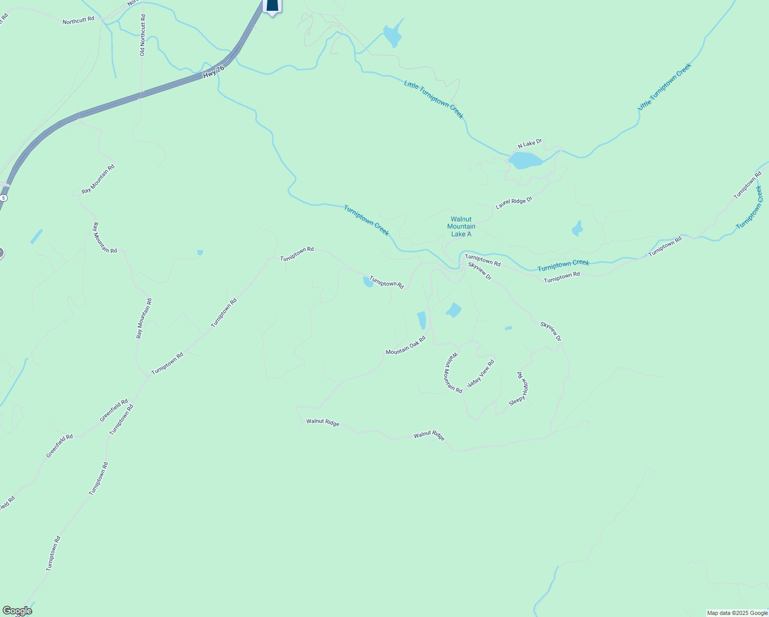 map of restaurants, bars, coffee shops, grocery stores, and more near 113 Bettis Circle in Ellijay