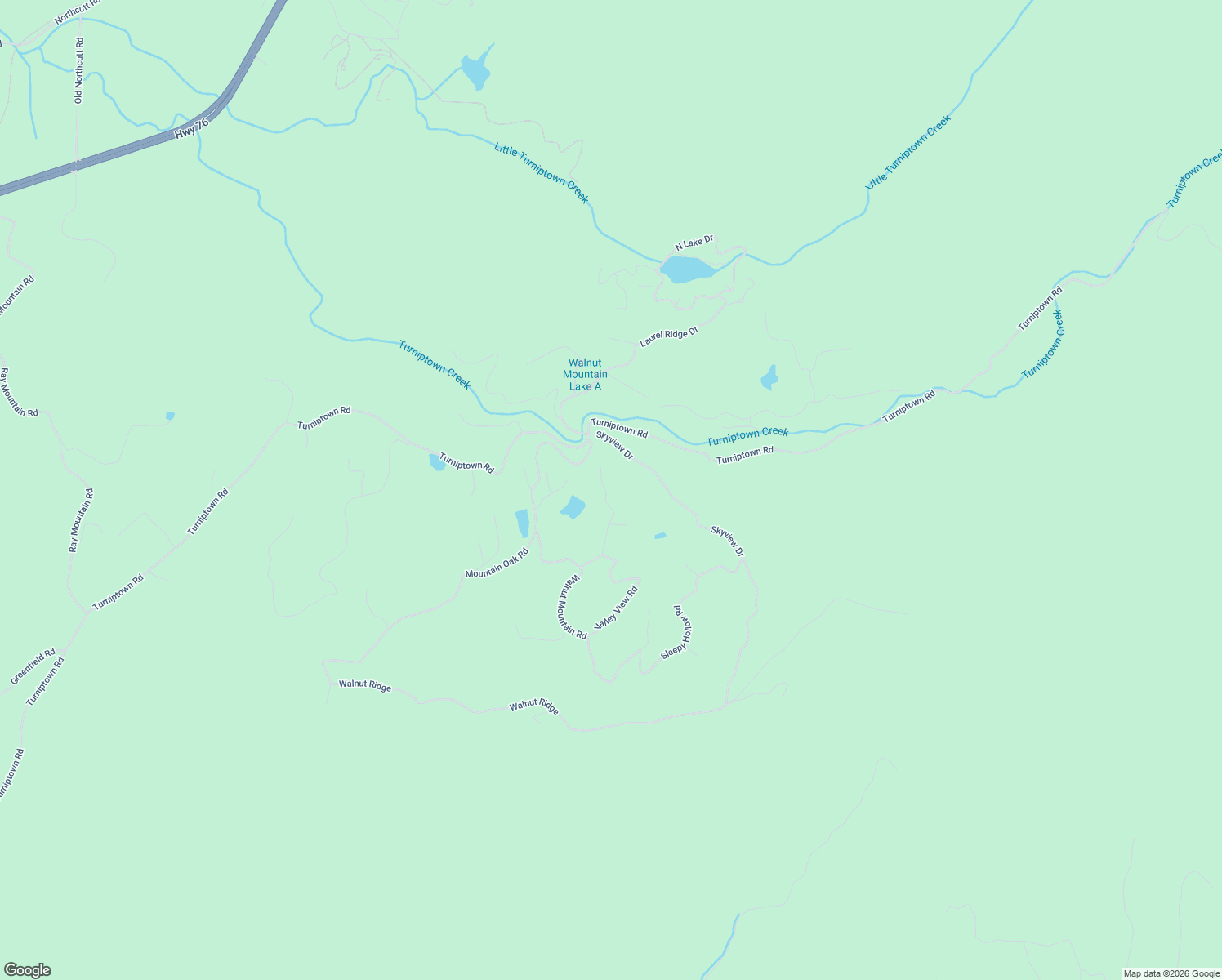 map of restaurants, bars, coffee shops, grocery stores, and more near 276 Pine Ridge Road in Ellijay