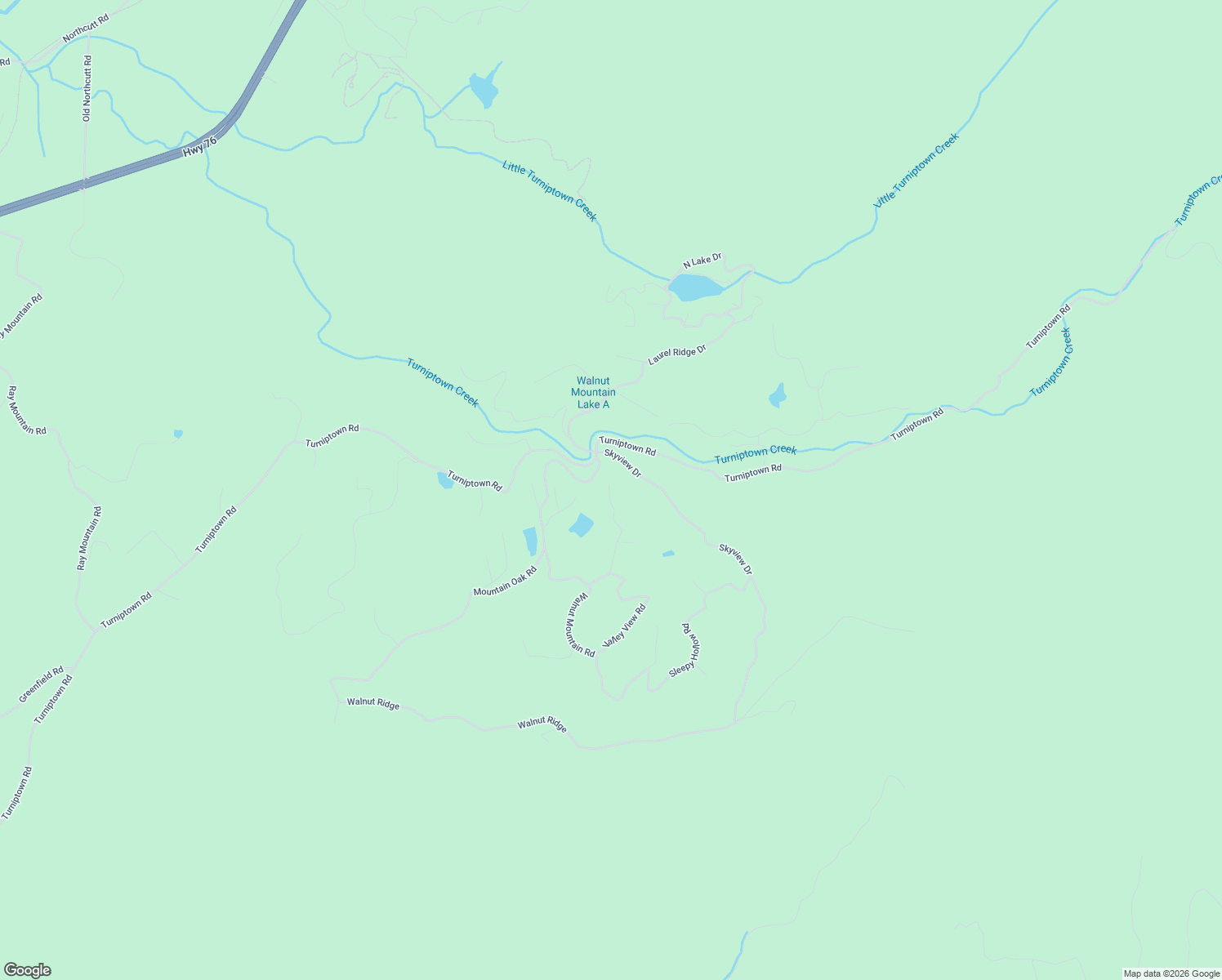 map of restaurants, bars, coffee shops, grocery stores, and more near 276 Pine Ridge Road in Ellijay