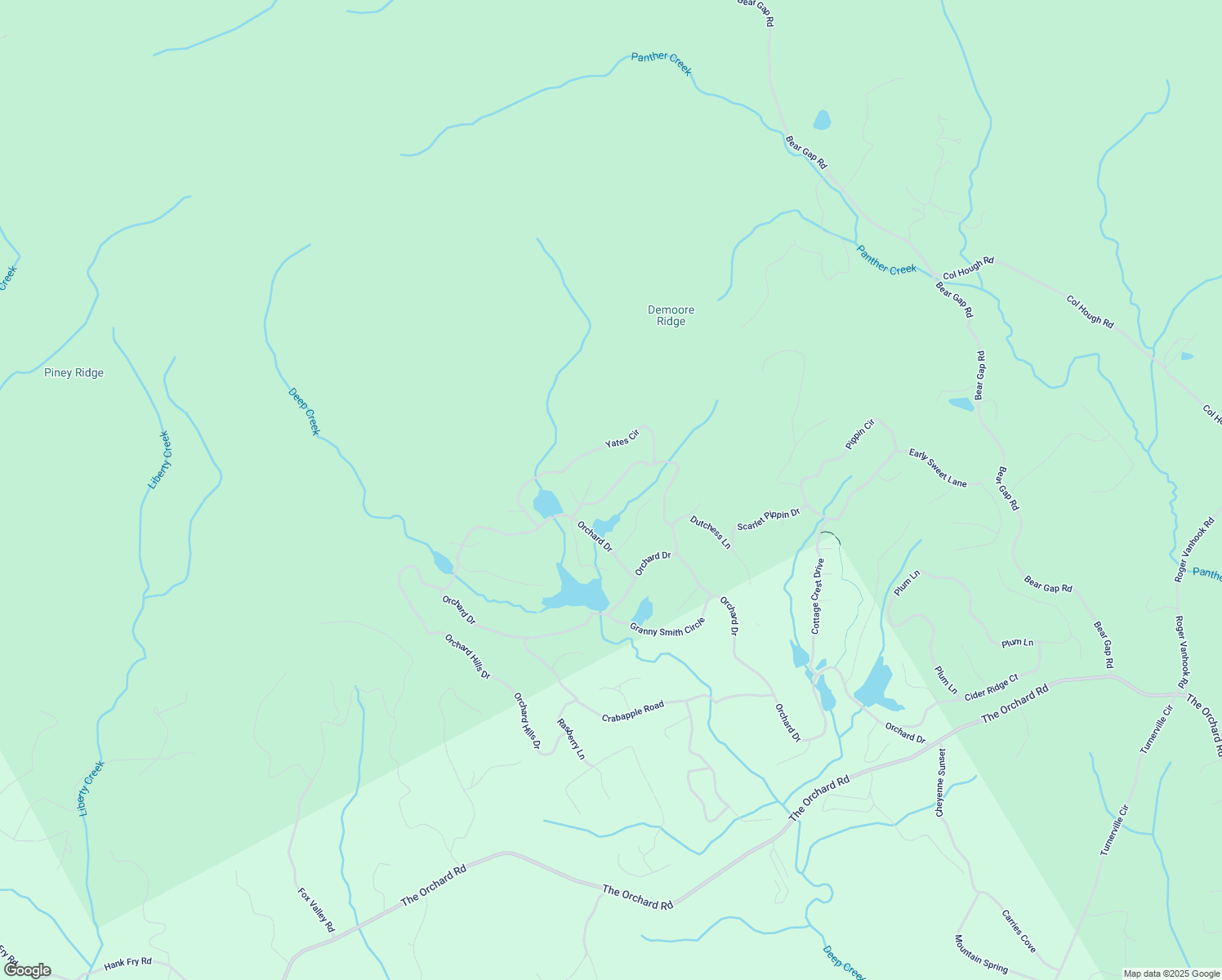 map of restaurants, bars, coffee shops, grocery stores, and more near Golden Delicious Road in Habersham County