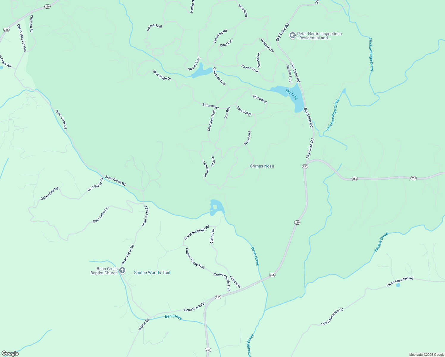 map of restaurants, bars, coffee shops, grocery stores, and more near 278 Laurelwood in Sautee Nacoochee