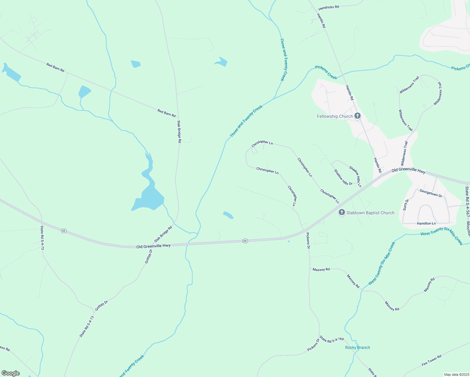 map of restaurants, bars, coffee shops, grocery stores, and more near 255 Queen Anne Lane in Liberty