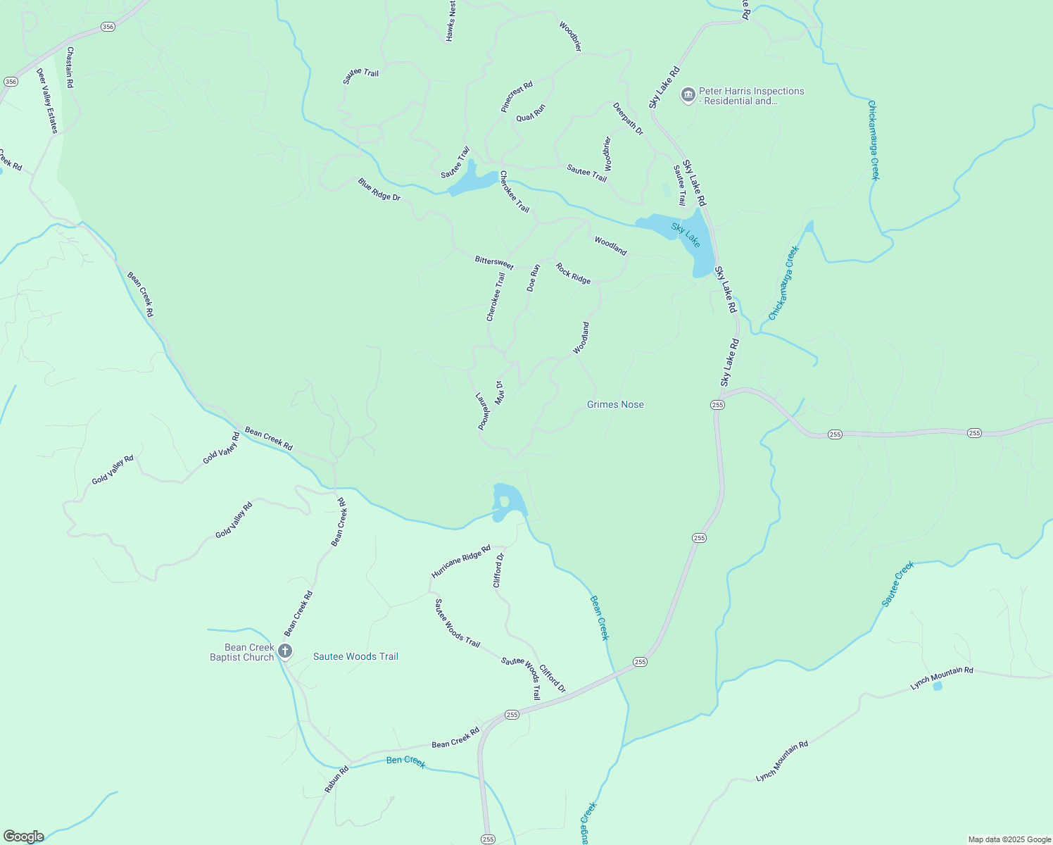 map of restaurants, bars, coffee shops, grocery stores, and more near 278 Laurelwood in Sautee Nacoochee