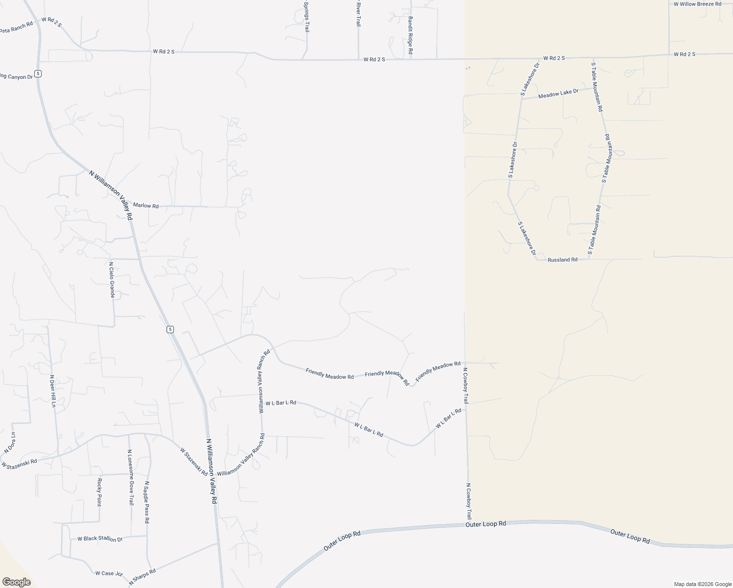 map of restaurants, bars, coffee shops, grocery stores, and more near 11625 Williamson Valley Ranch Road in Prescott