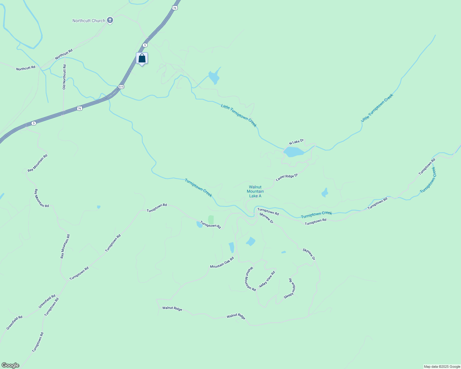 map of restaurants, bars, coffee shops, grocery stores, and more near 310 Dogwood in Ellijay
