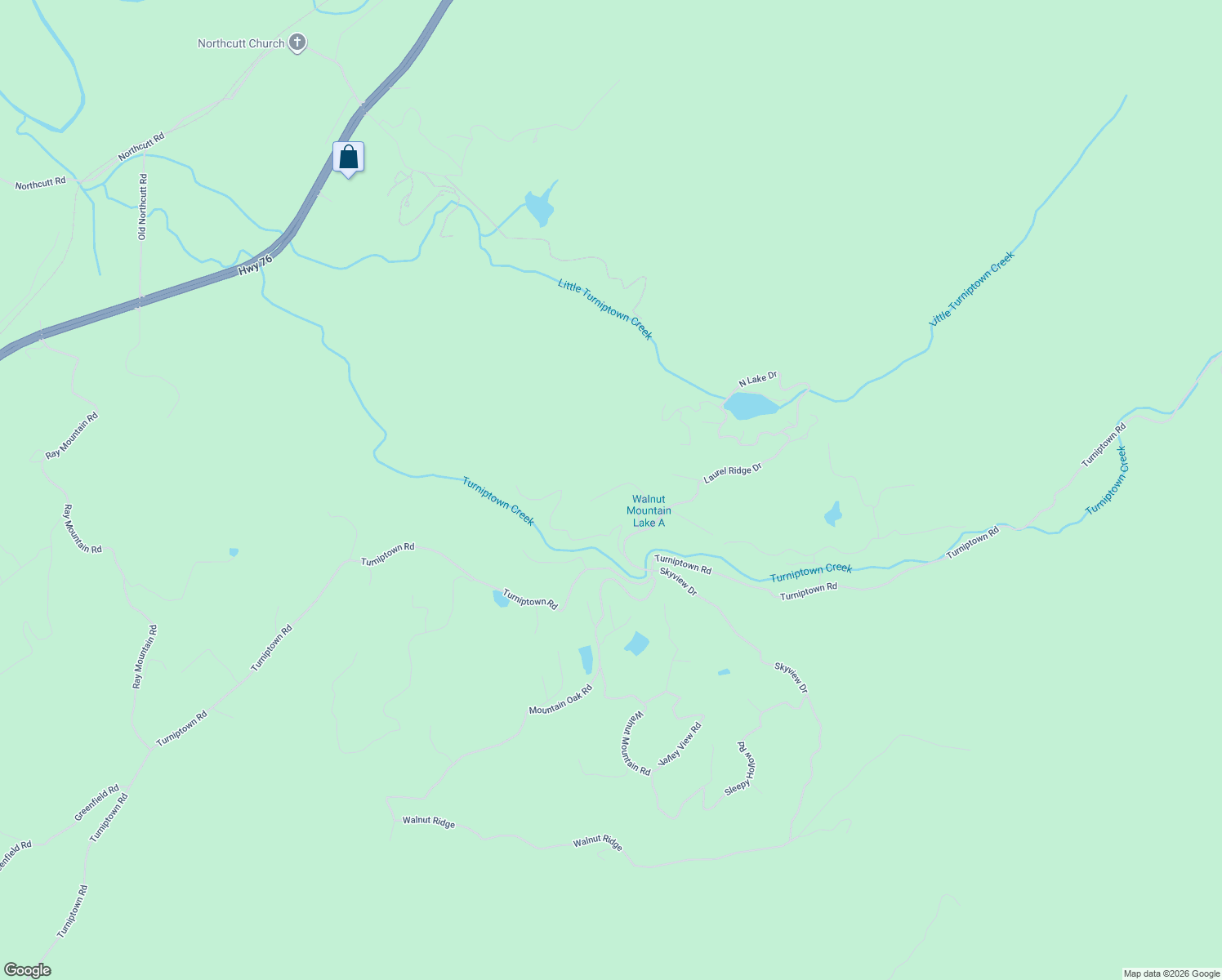 map of restaurants, bars, coffee shops, grocery stores, and more near Dogwood in Ellijay