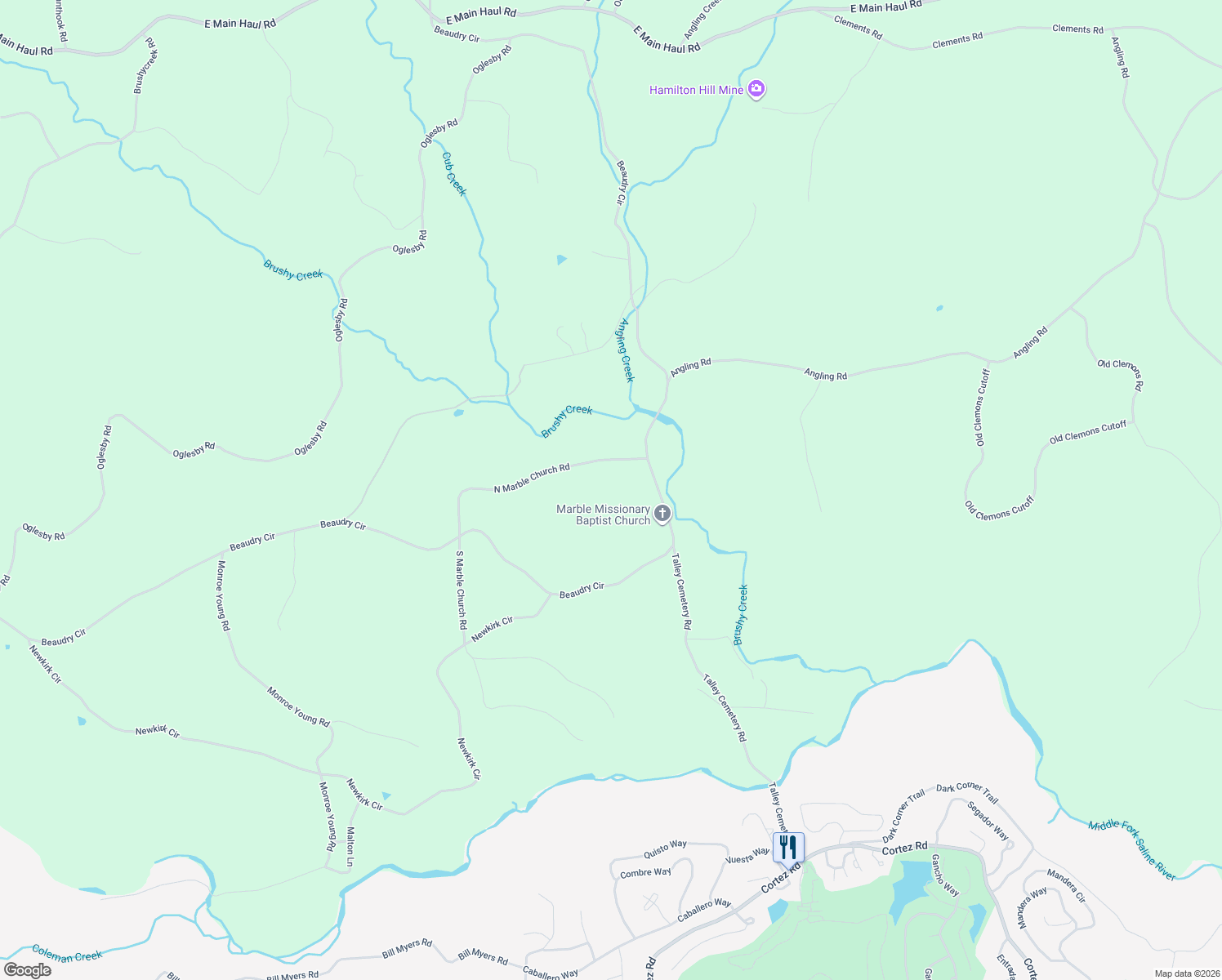 map of restaurants, bars, coffee shops, grocery stores, and more near in Hot Springs Village