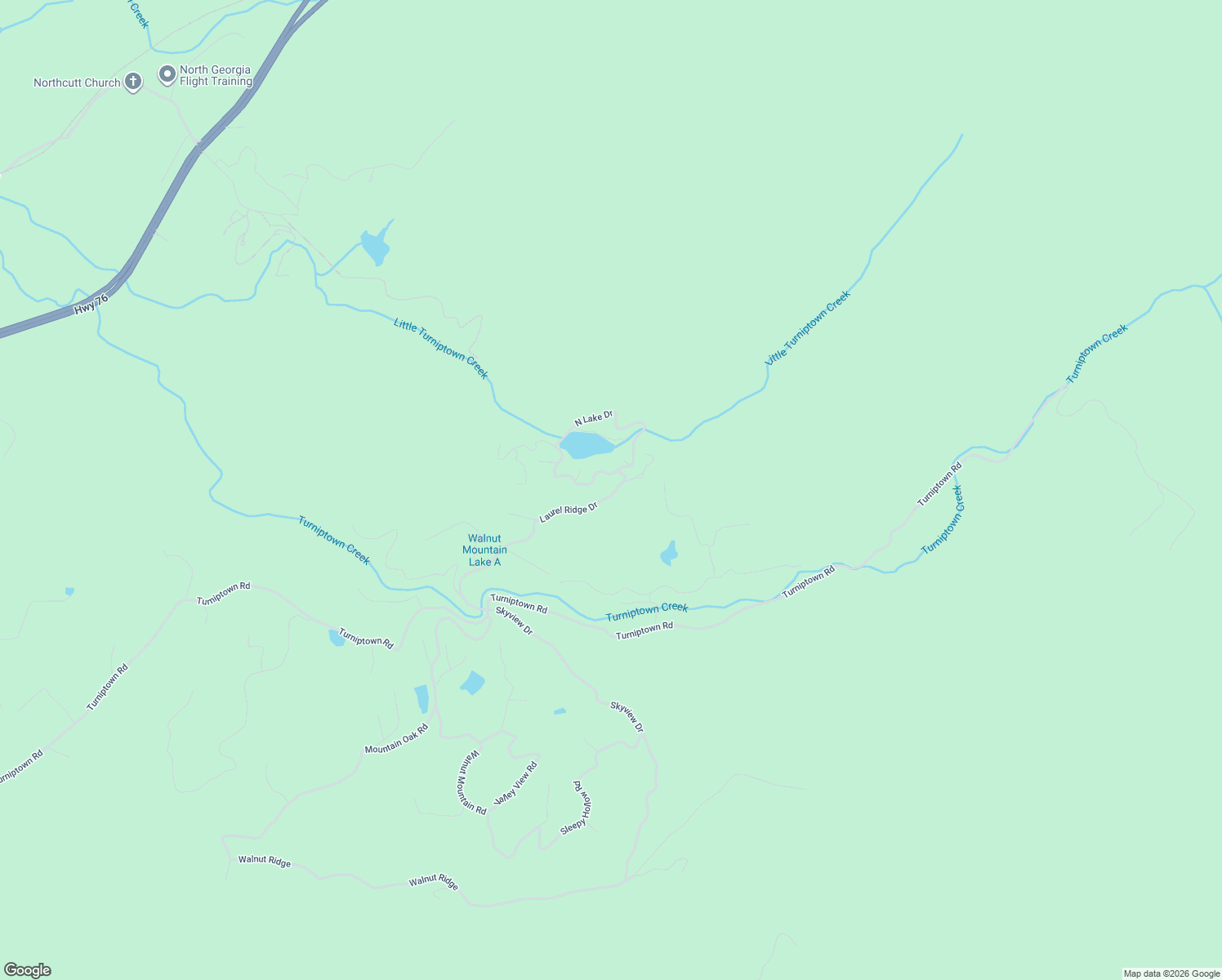 map of restaurants, bars, coffee shops, grocery stores, and more near 705 Laurel Ridge Drive in Ellijay