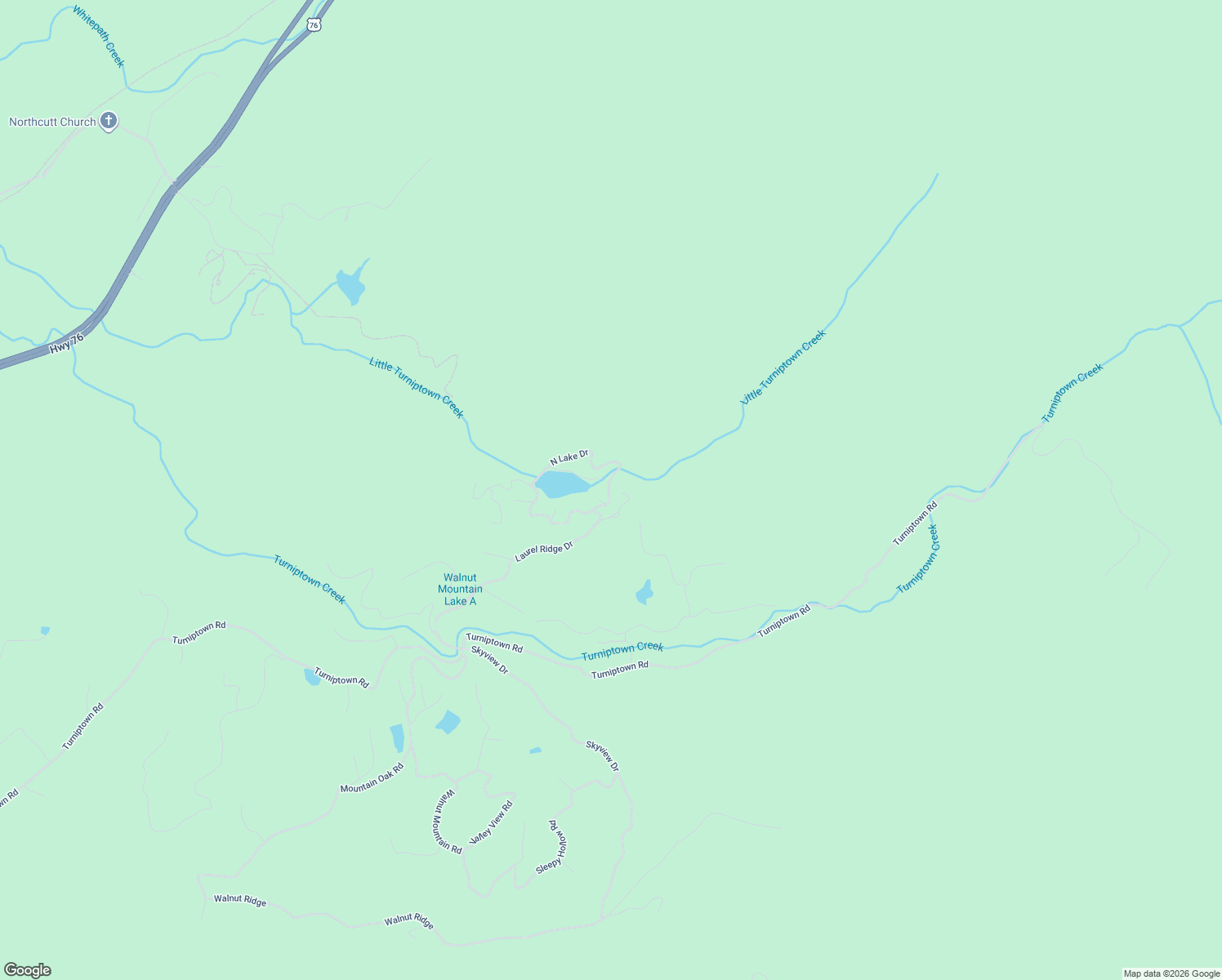 map of restaurants, bars, coffee shops, grocery stores, and more near 131 Laurel Ridge Drive in Ellijay