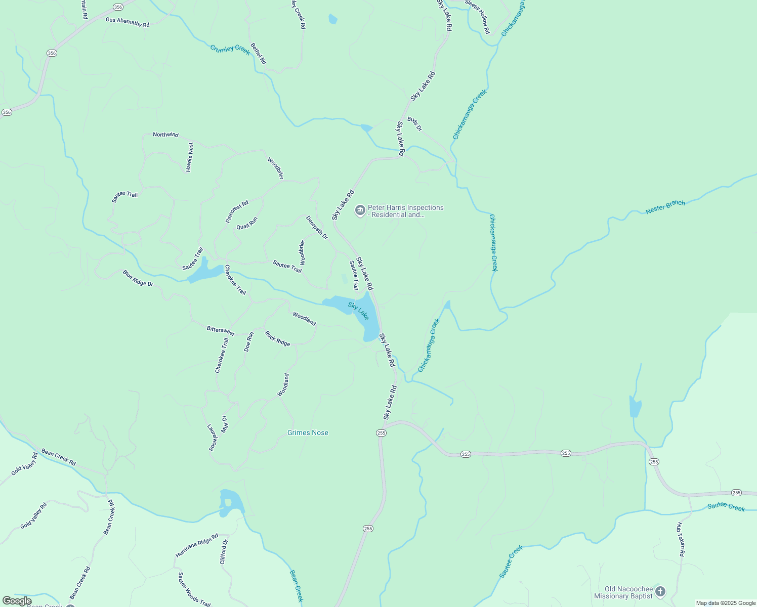 map of restaurants, bars, coffee shops, grocery stores, and more near 484 Star Lake Lane in Sautee Nacoochee