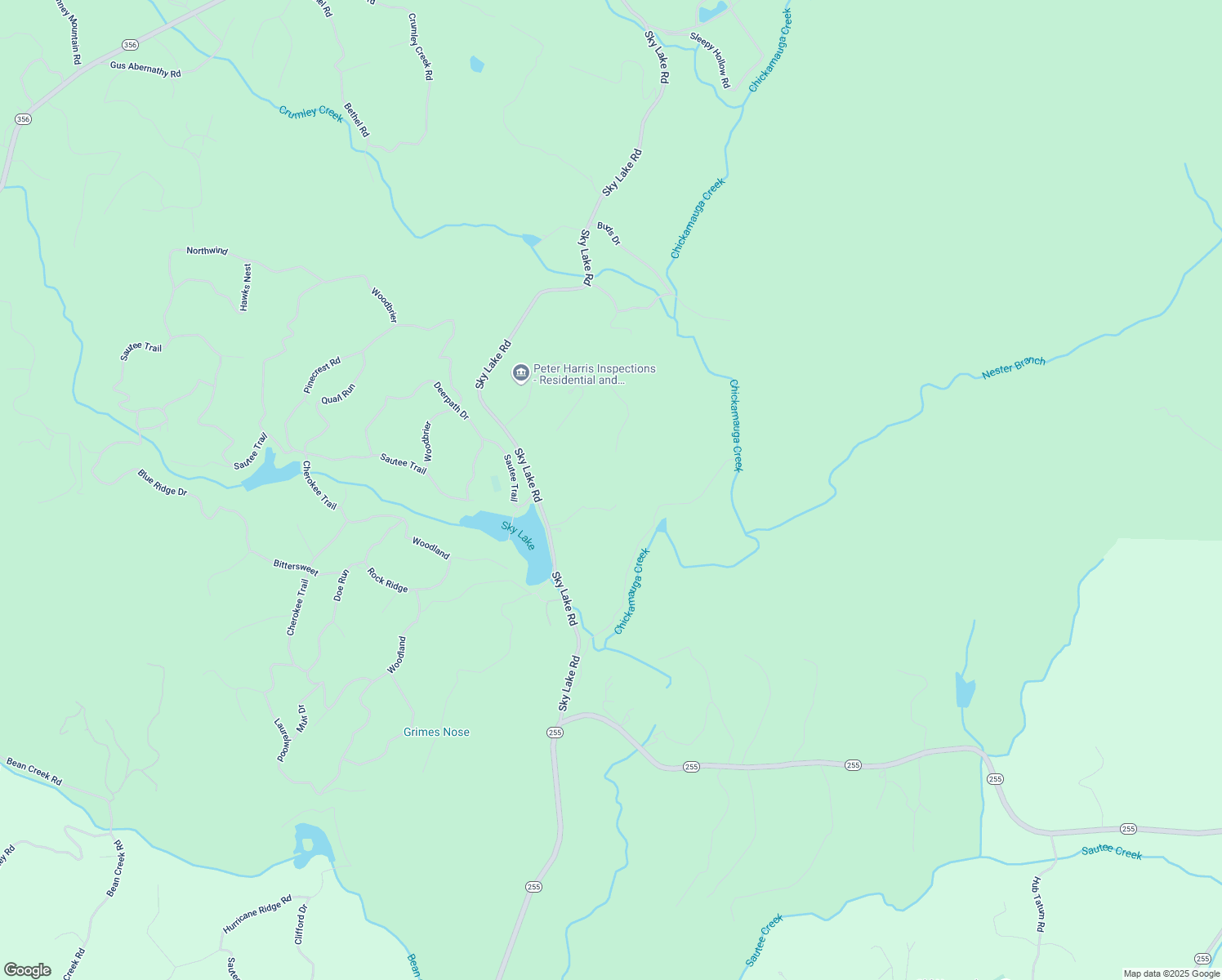 map of restaurants, bars, coffee shops, grocery stores, and more near 484 Star Lake Lane in Sautee Nacoochee