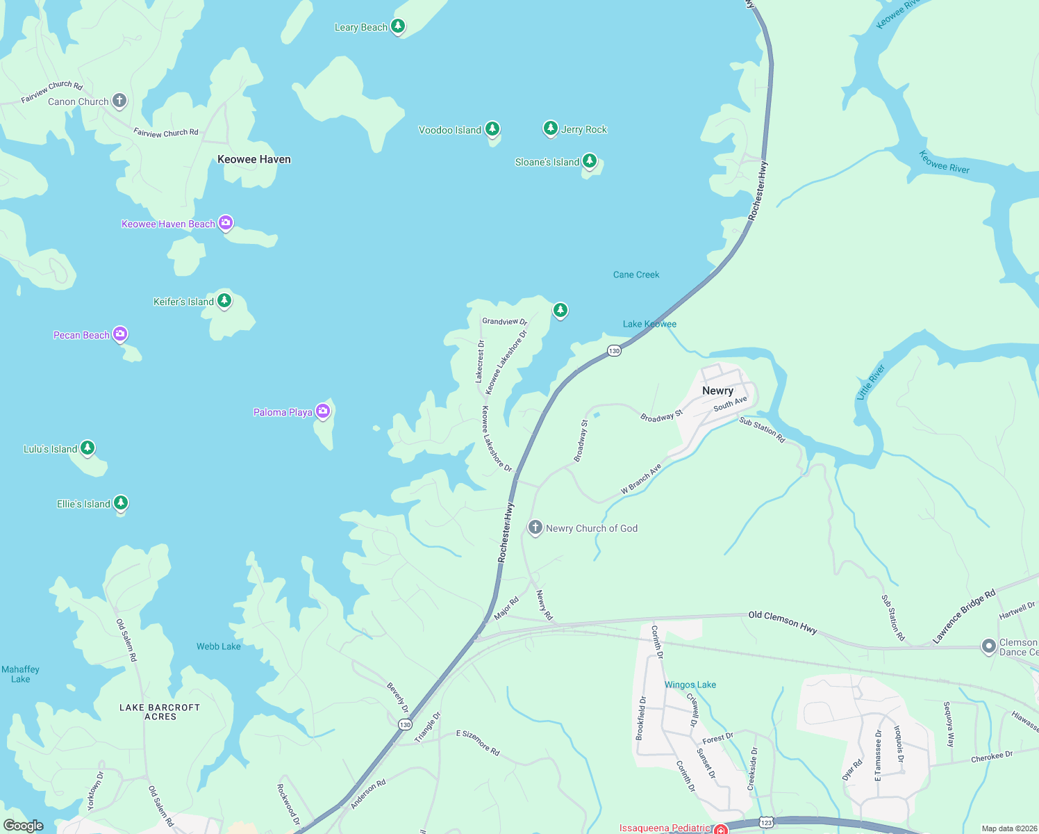 map of restaurants, bars, coffee shops, grocery stores, and more near 2017 Crystal Bay Court in Seneca