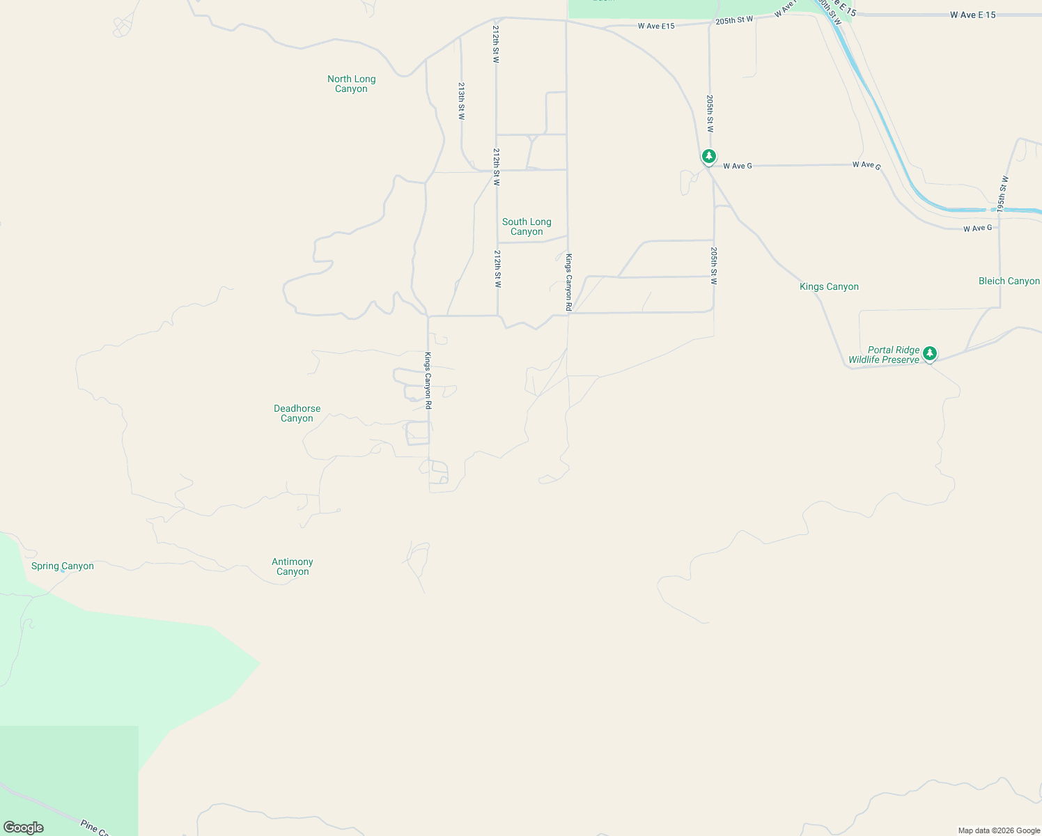 map of restaurants, bars, coffee shops, grocery stores, and more near 47078 Kings Canyon Road in Lancaster