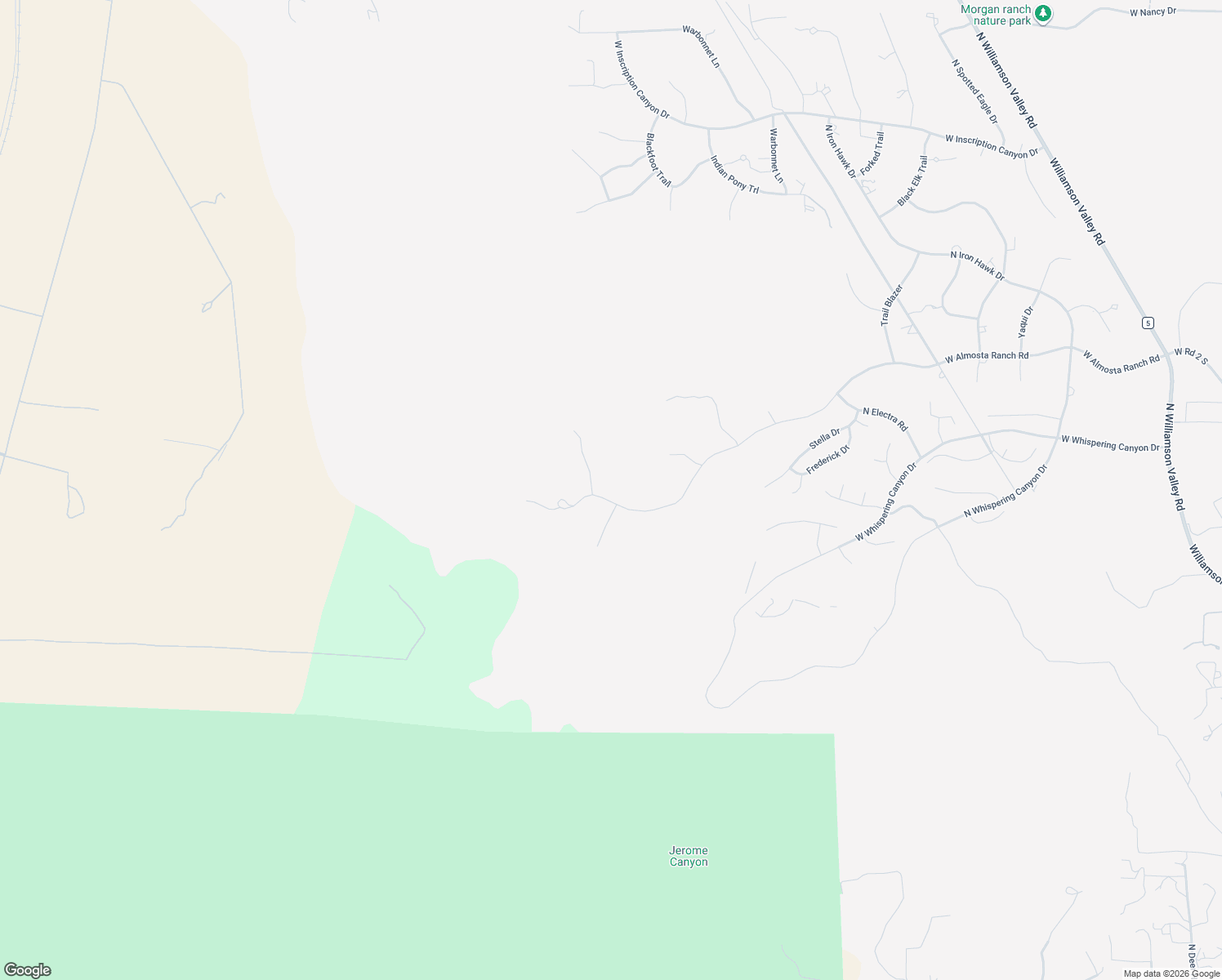 map of restaurants, bars, coffee shops, grocery stores, and more near 12775 Quartz Creek Trail in Prescott