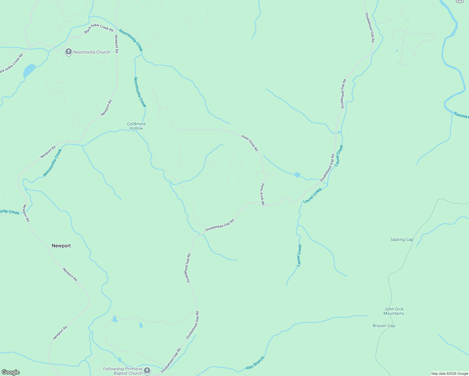 map of restaurants, bars, coffee shops, grocery stores, and more near 413 Noontootla Over in Blue Ridge