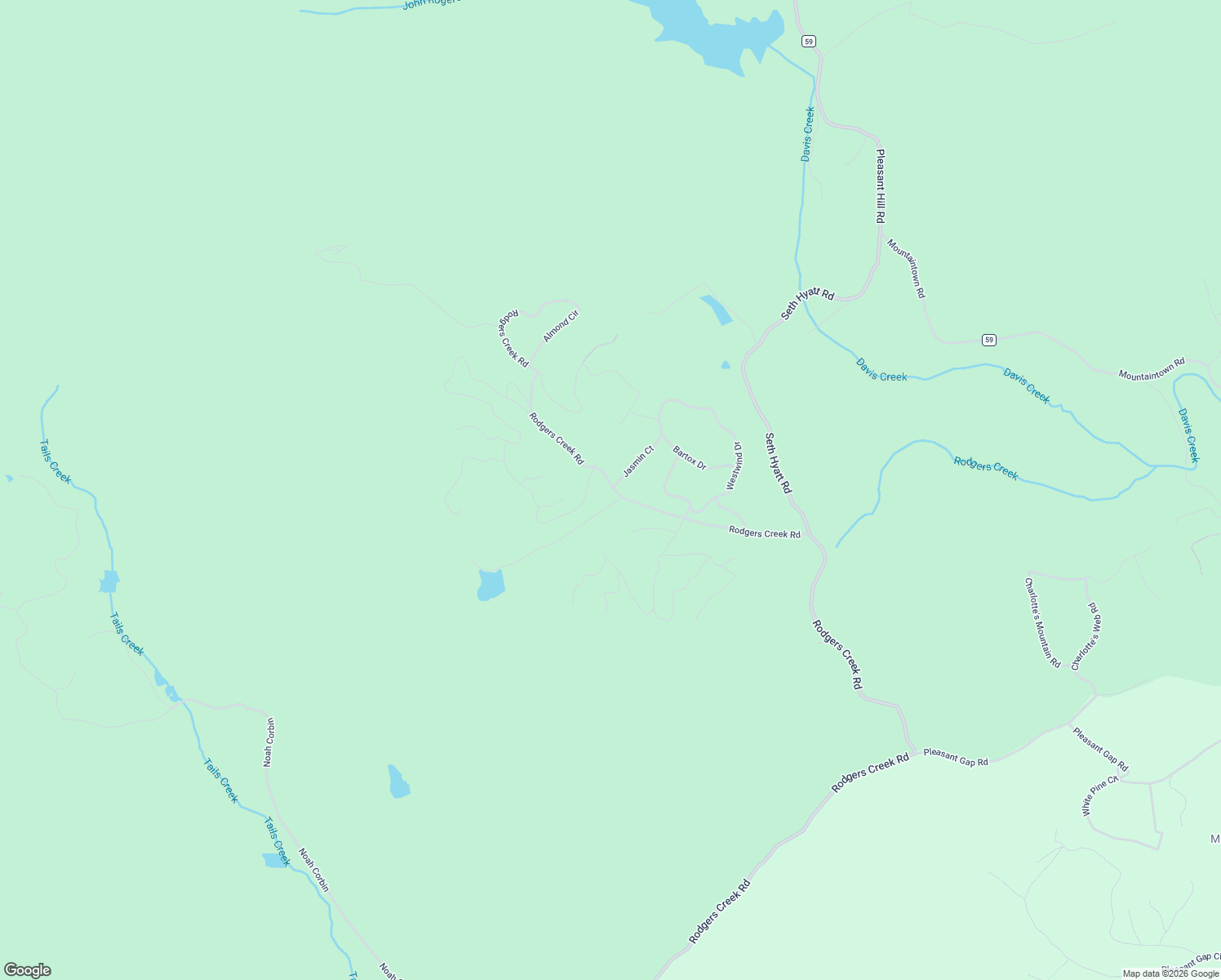 map of restaurants, bars, coffee shops, grocery stores, and more near 41 Bates Drive in Ellijay