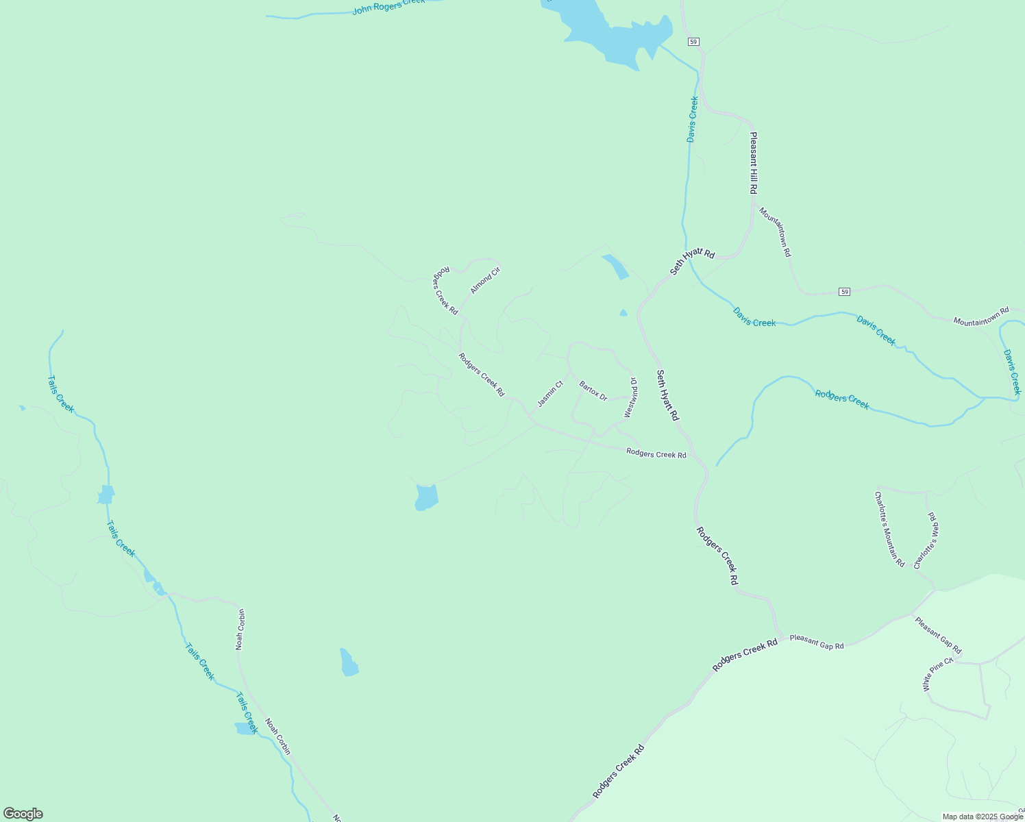 map of restaurants, bars, coffee shops, grocery stores, and more near 41 Bates Drive in Ellijay