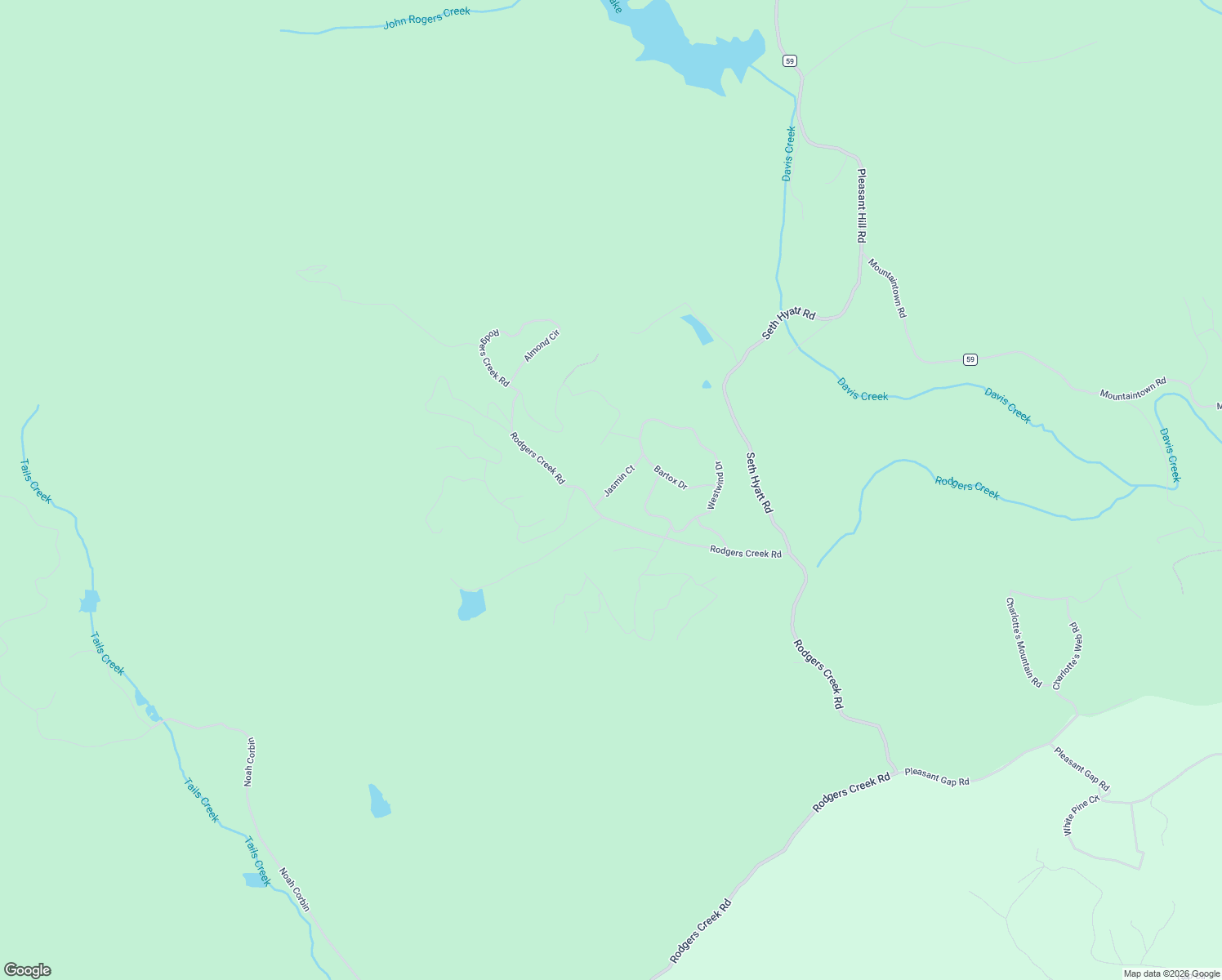 map of restaurants, bars, coffee shops, grocery stores, and more near 72 Jasmin Court in Ellijay